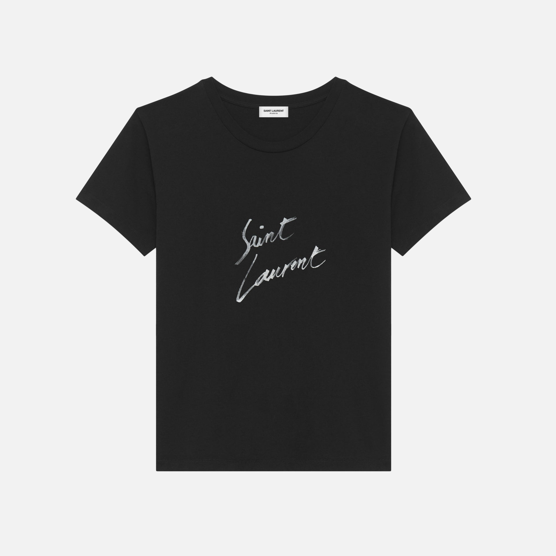 Saint Laurent Logo Tee - Black