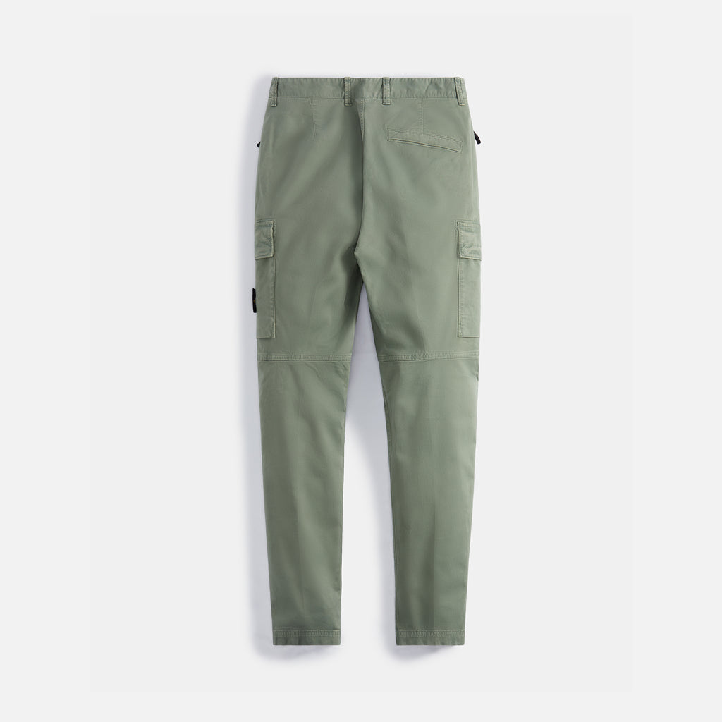 Cargo pants in stretch cotton wool satin - NAVY BLUE