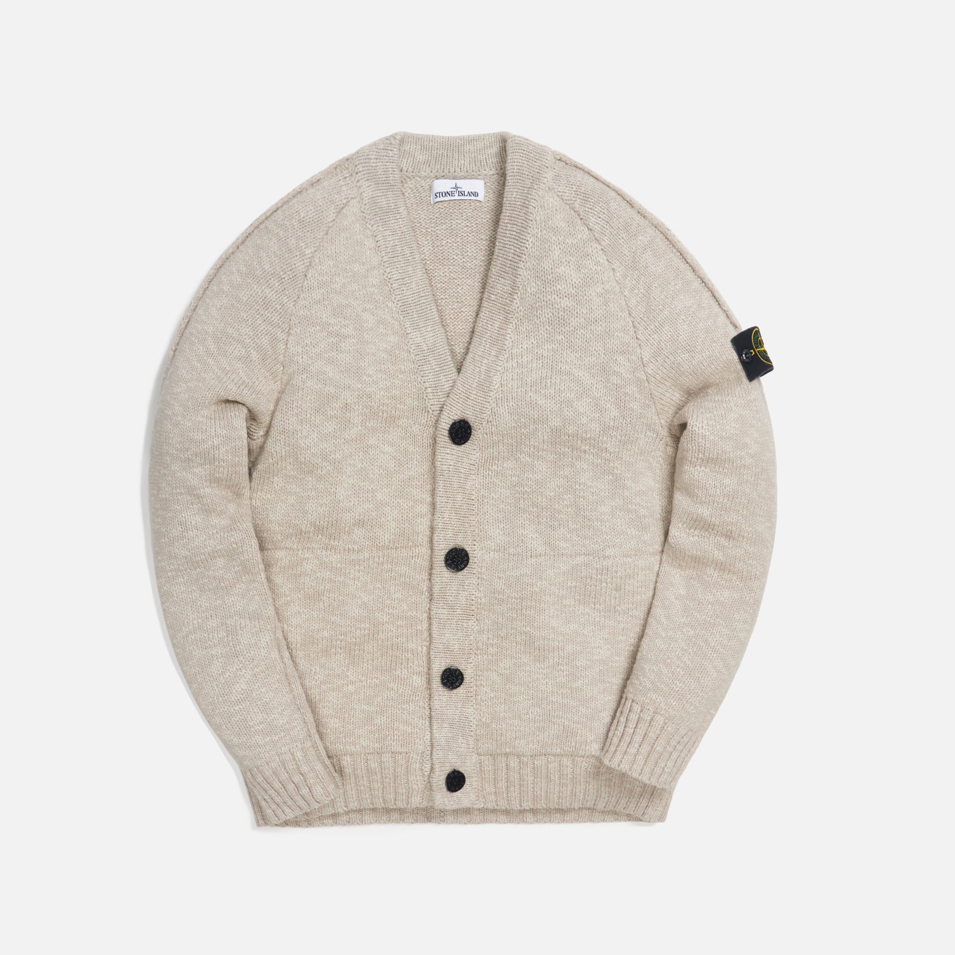 Stone Island Cotton Wool Melange Knitwear - Butter
