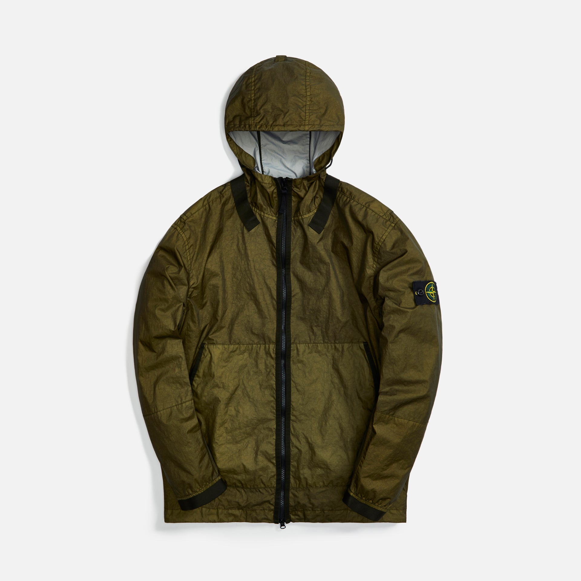 Stone Island Membrana 3L TC Hooded Jacket - Olive