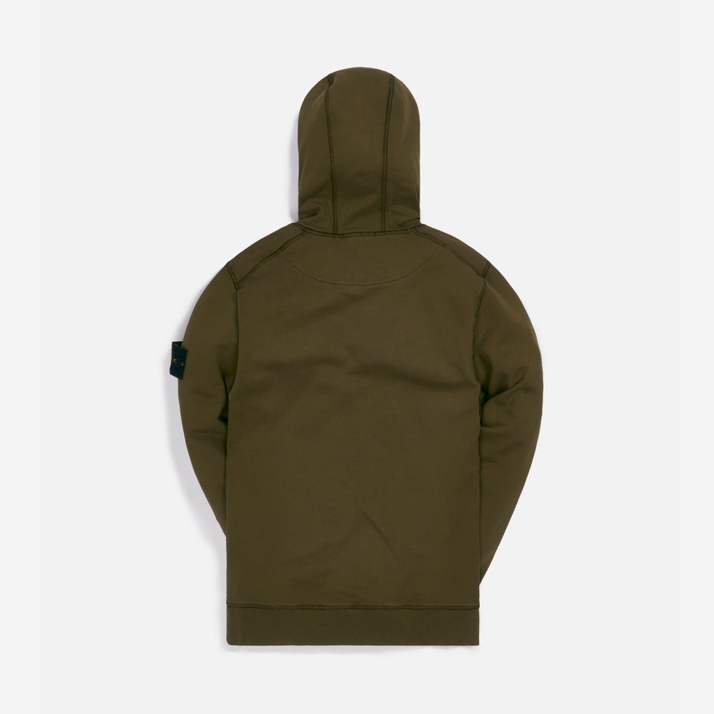 Cotton Fleece Garment Dyed Hooded - Olive – Kith