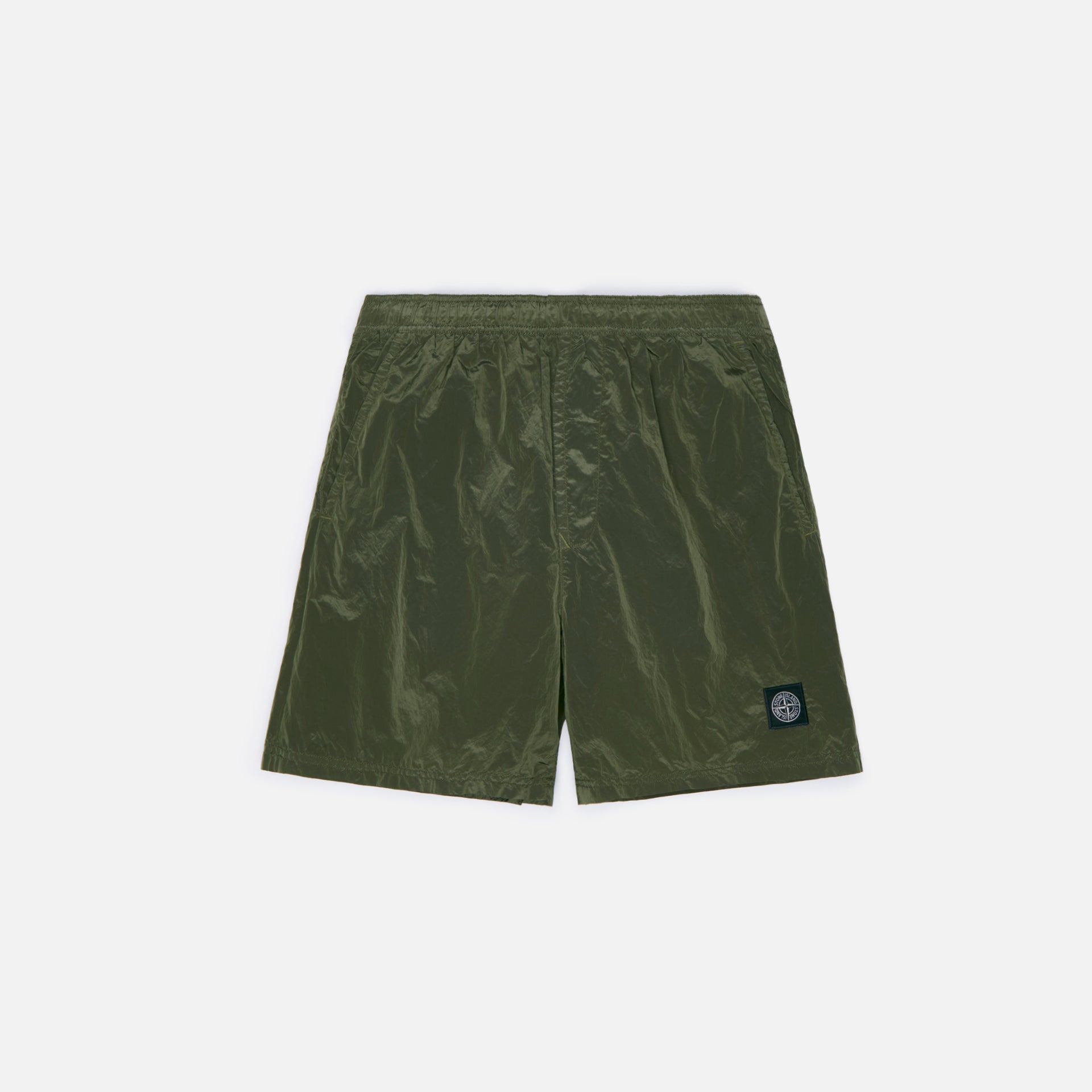 Stone Island Nylon Metal Garment Dyed Swim Short - Olive