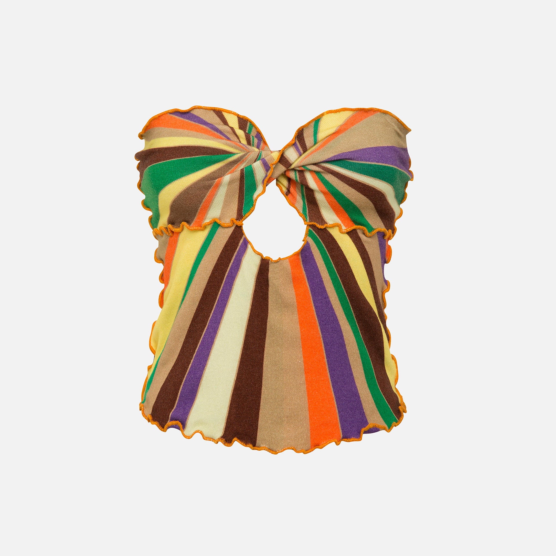 Siedres Tessa Strapless Top - Sunray Print