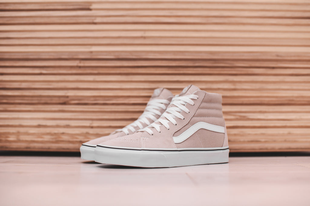 Vans sk8 hi silver discount