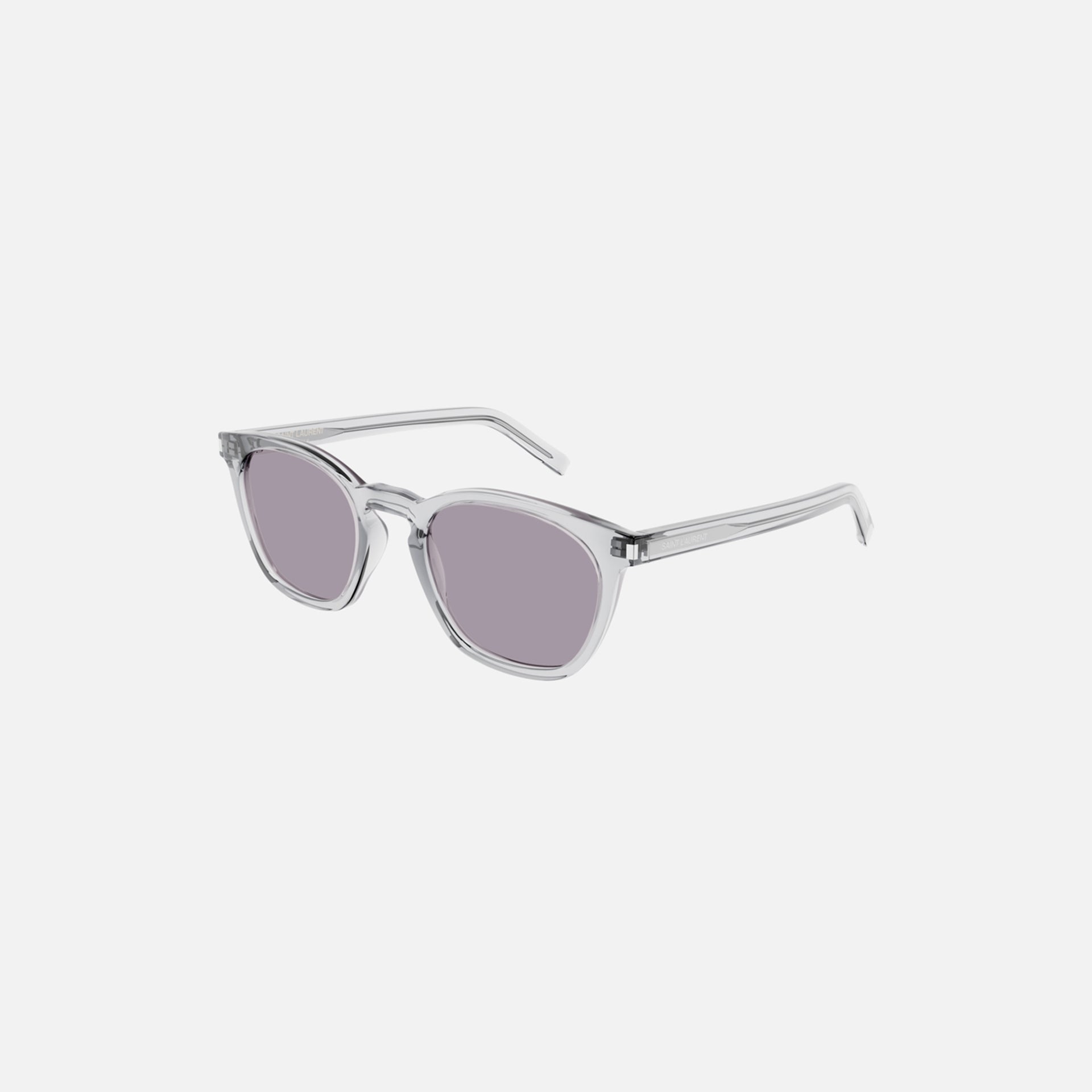 Saint Laurent Clear Transparent Frame - Dusty Purple Lens