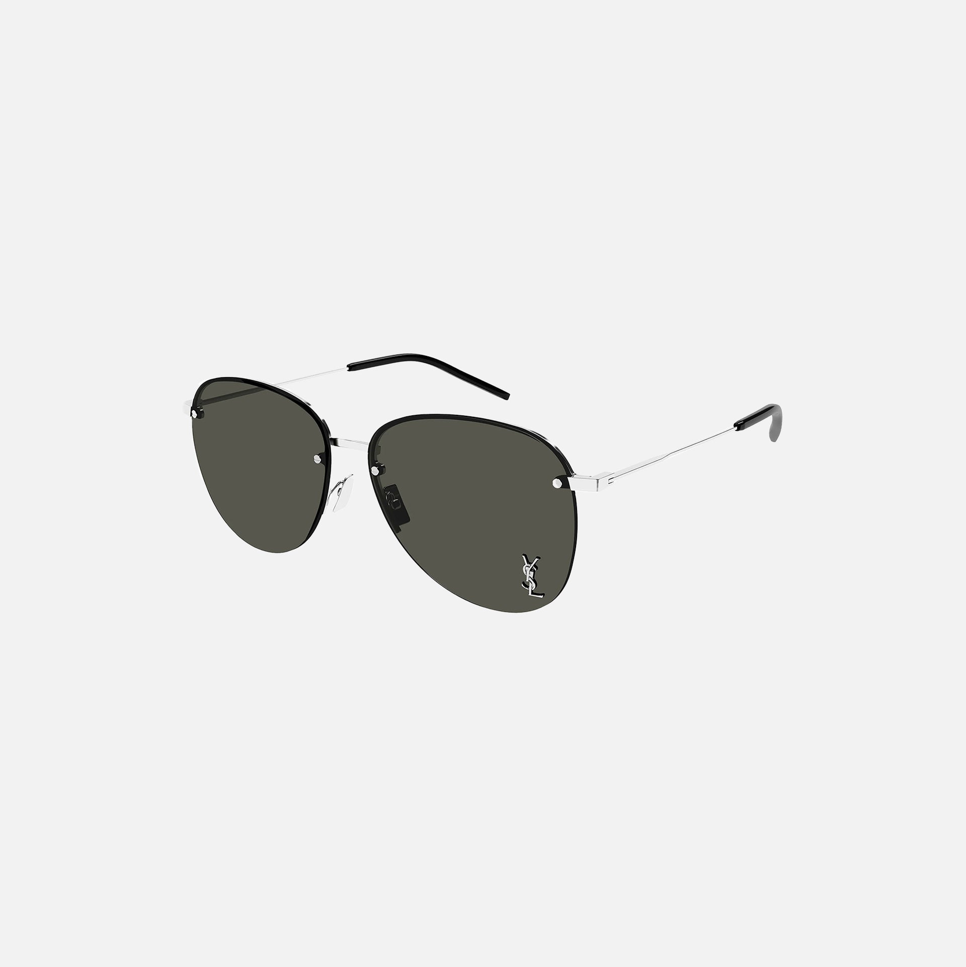 Saint Laurent SL 328 Metal Monogram Frame - Silver with Grey Lense