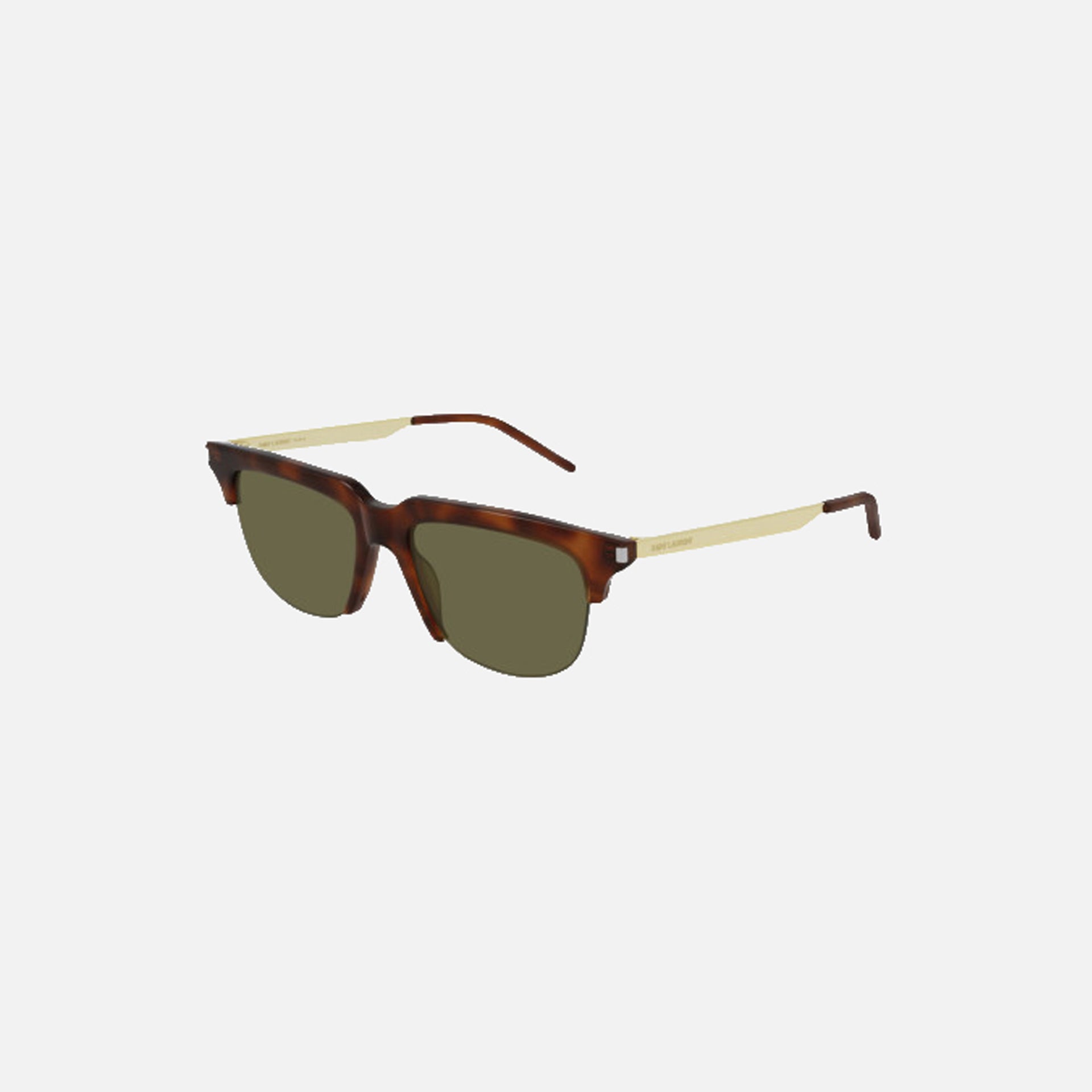 Saint Laurent Rimless Bottom Frame  - Green