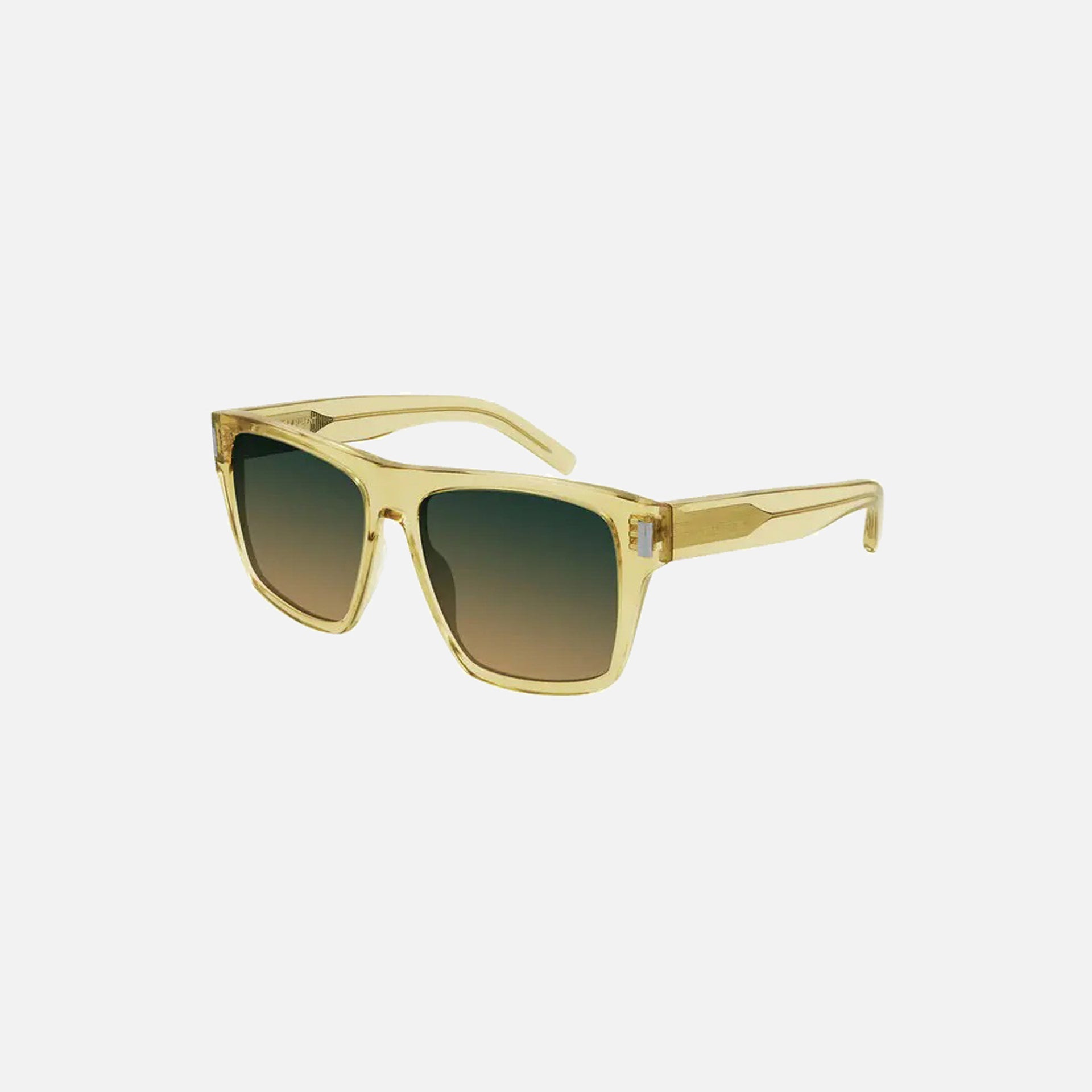 Saint Laurent Oversized Frame Gradient Lens - Clear Yellow