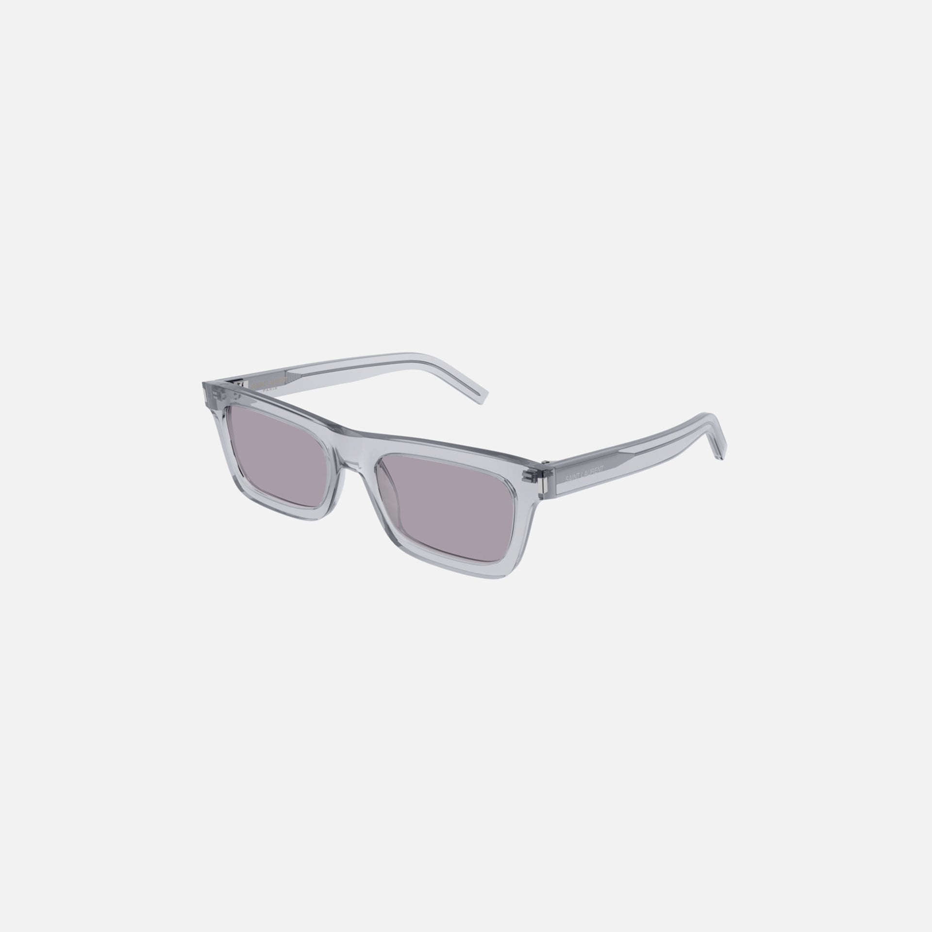 Saint Laurent Transparent Rectangular Frame - Dusty Purple