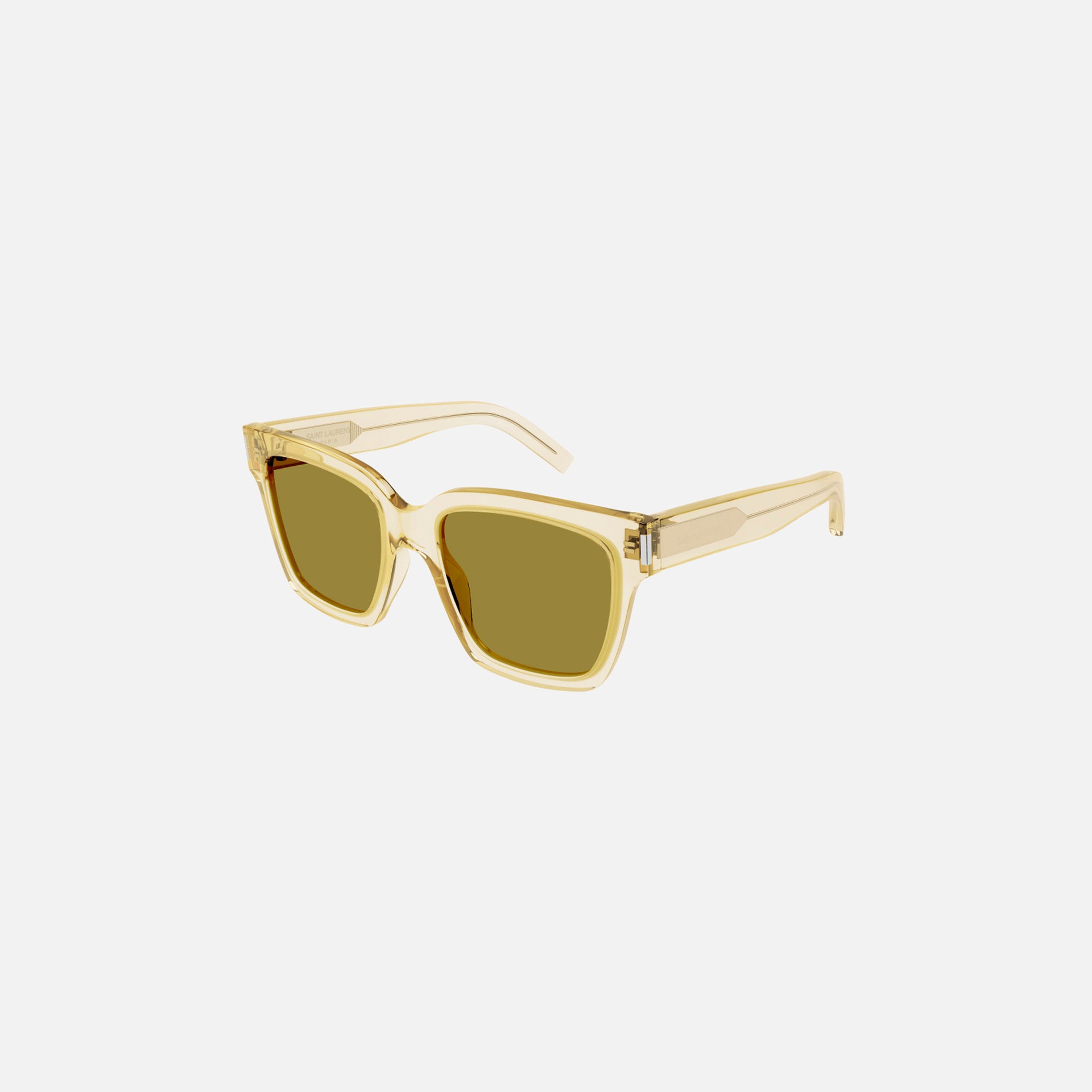 Saint Laurent Large Transparent Square Frame - Yellow