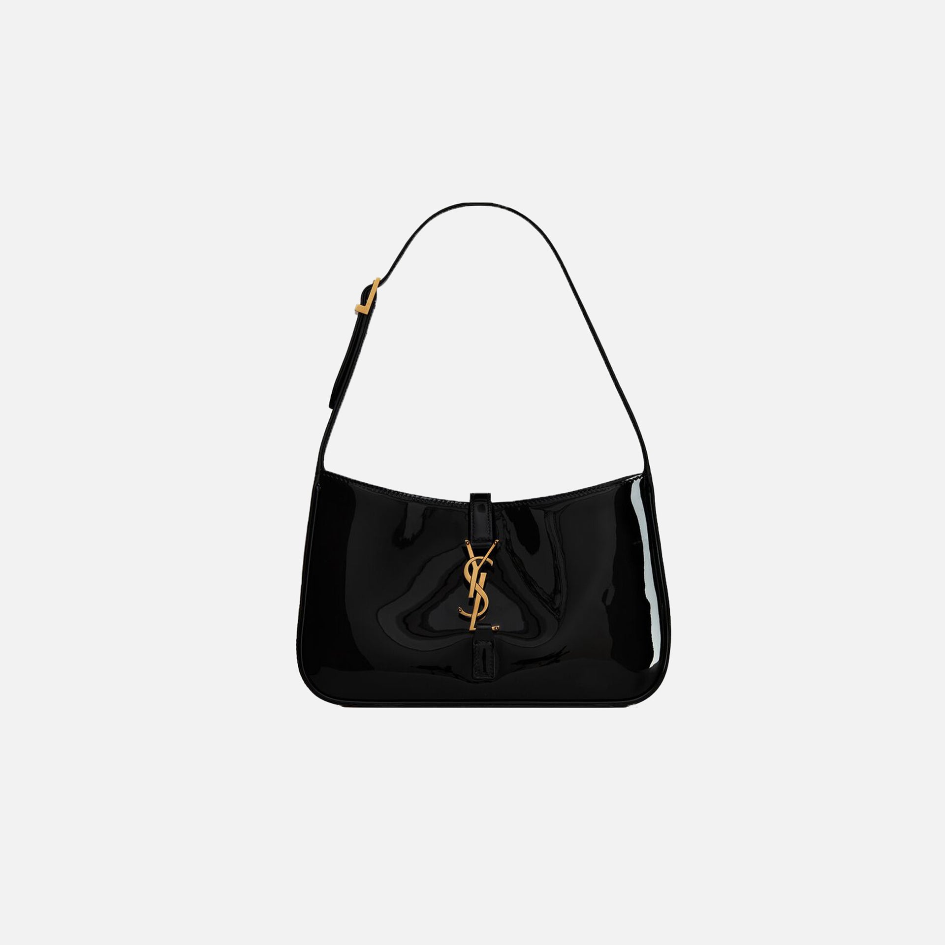 Saint Laurent YSL Bag Hobo Patent - Black