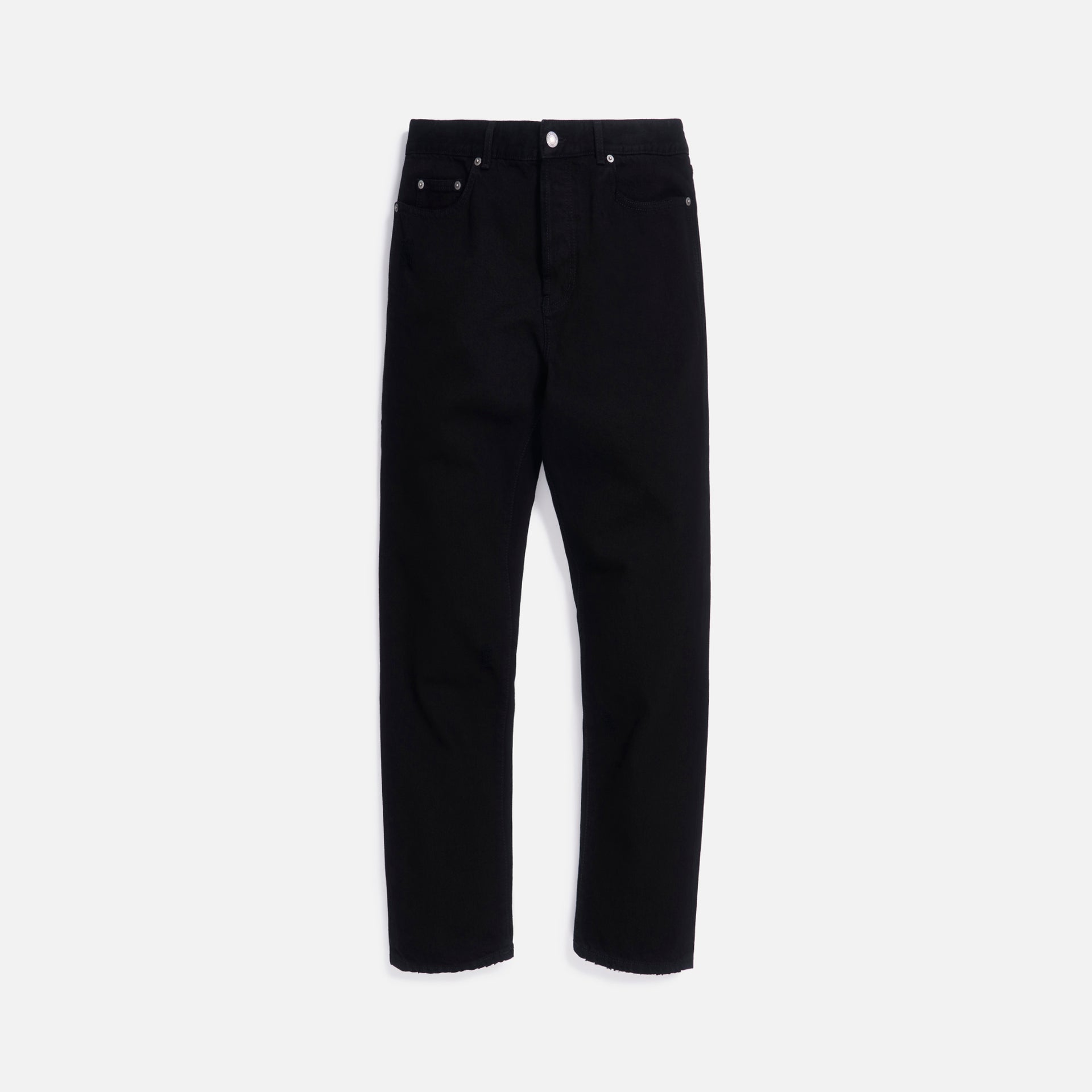 Saint Laurent Straight Jeans High Waist - Black