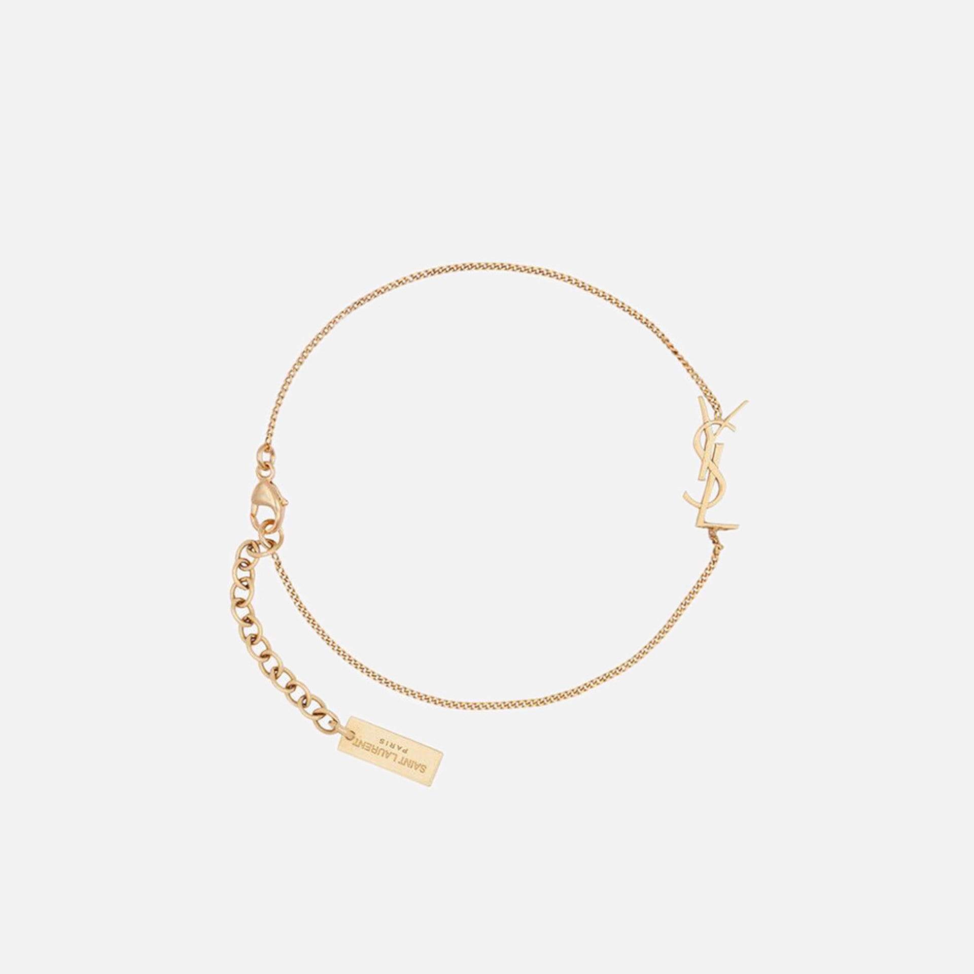 Saint Laurent YSL Logo Chain Bracelet - Gold