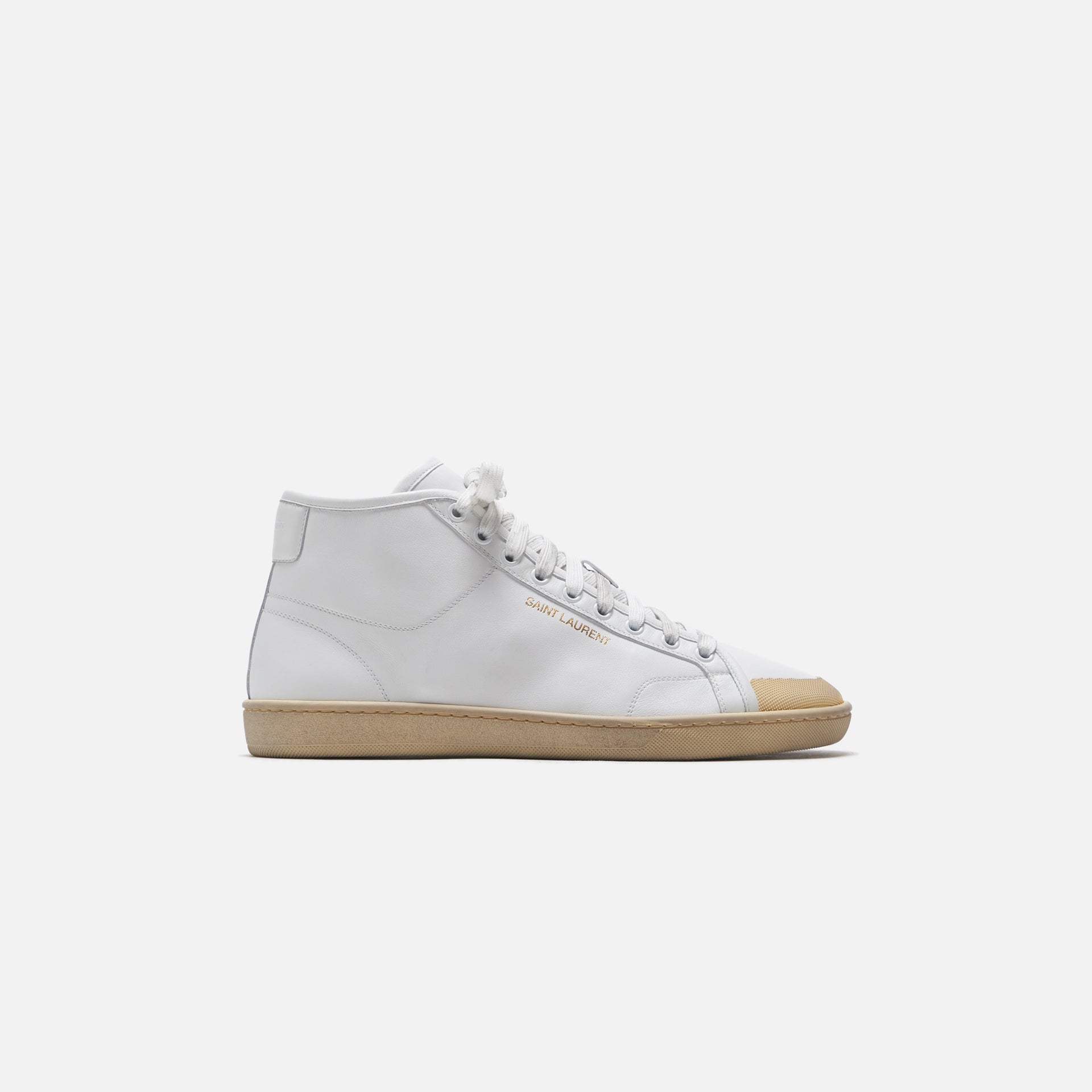 Saint Laurent SL39 Mid Top Sneaker - White