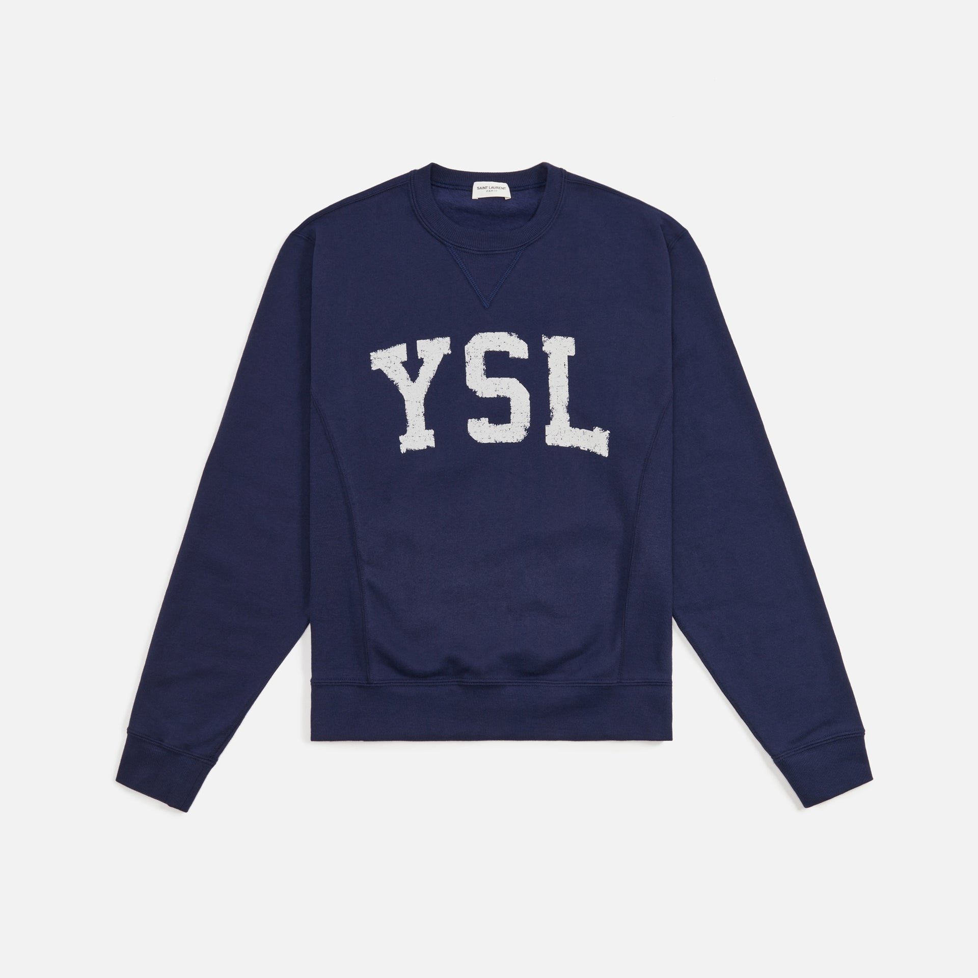Saint Laurent Sweater Col Rond (Volume Classique) - Bleu Marine