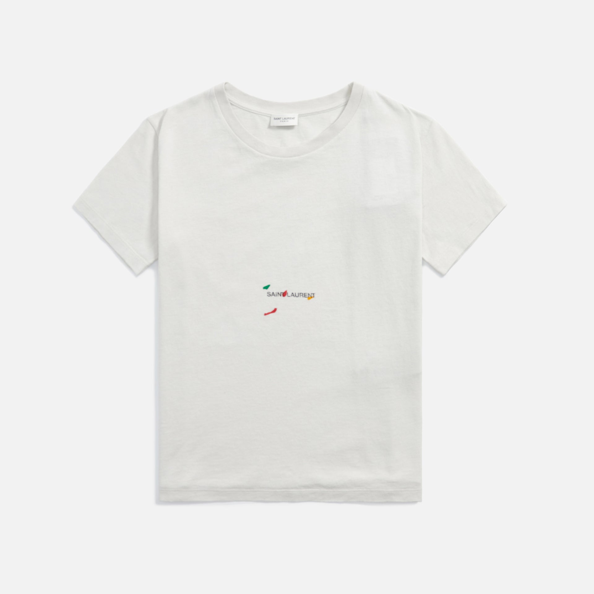 Saint Laurent Tee Col Rond - Pierre White