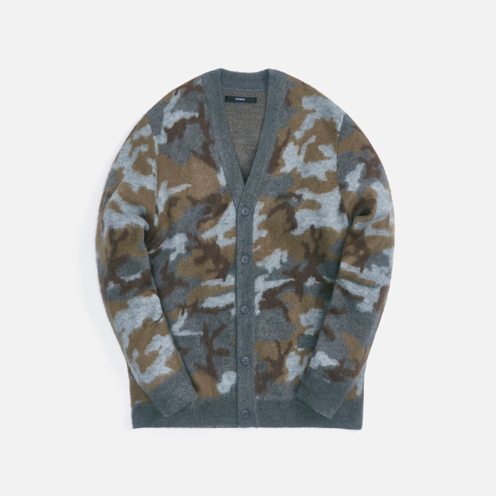 Stampd Camo Cardigan - Ash Camo – Kith