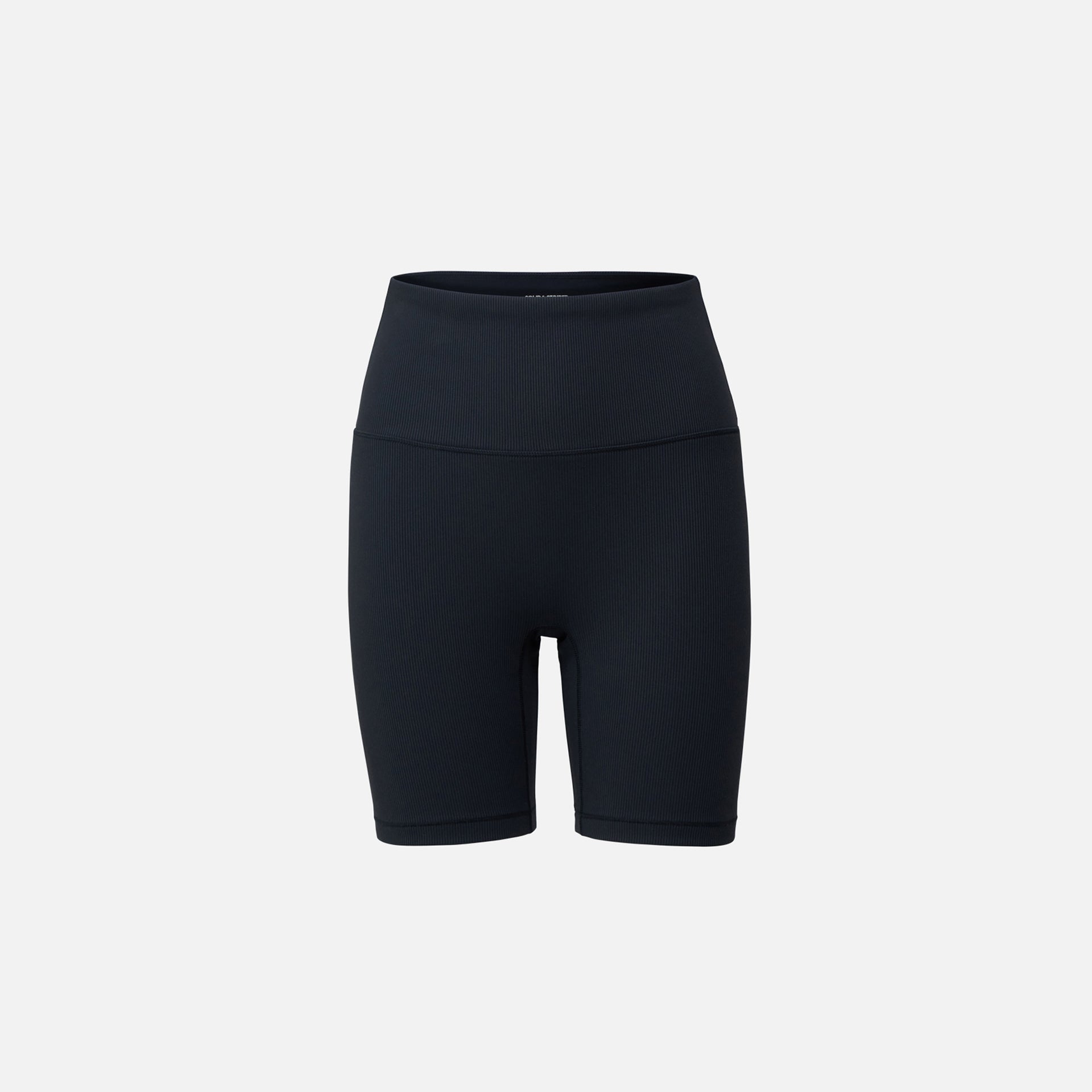 Solid & Striped Sport Ribbed Biker Short - Blackout