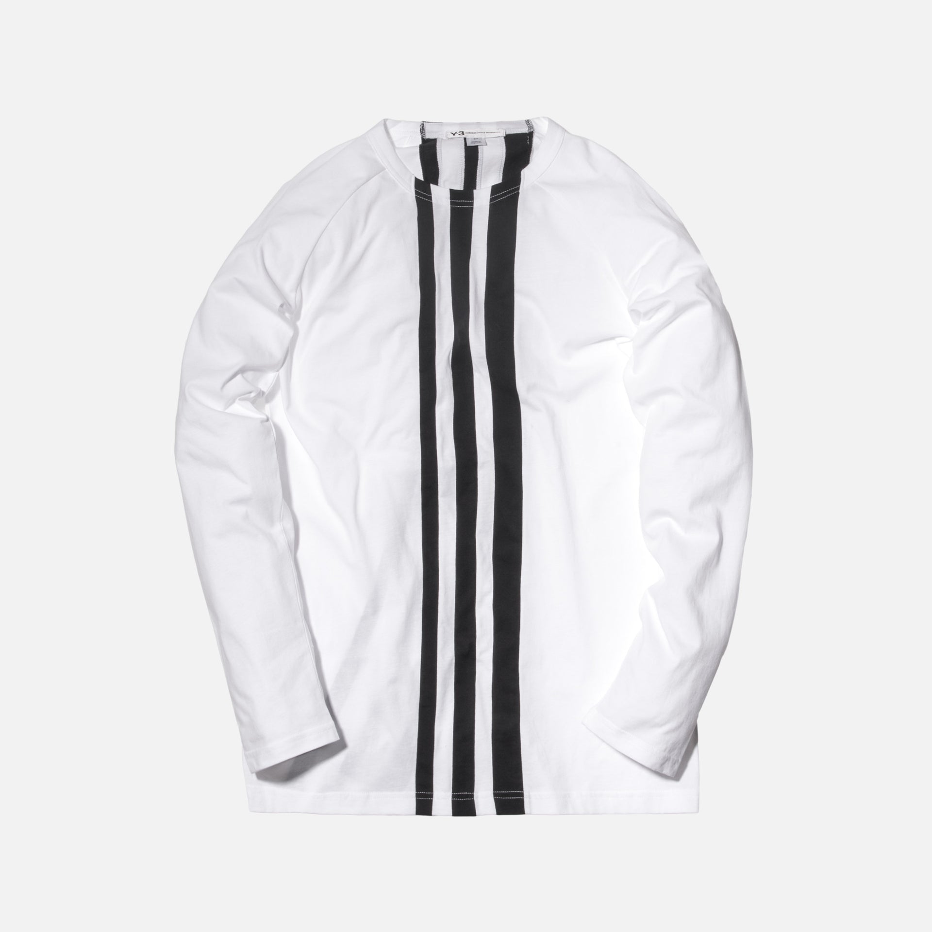 Y-3 3-Stripes L/S Tee - White