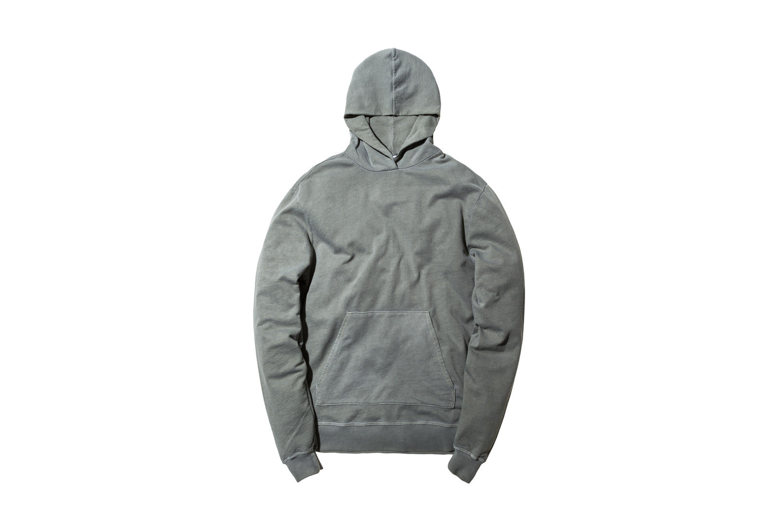 John Elliott Oversized Cropped Hoody - Washed Olive