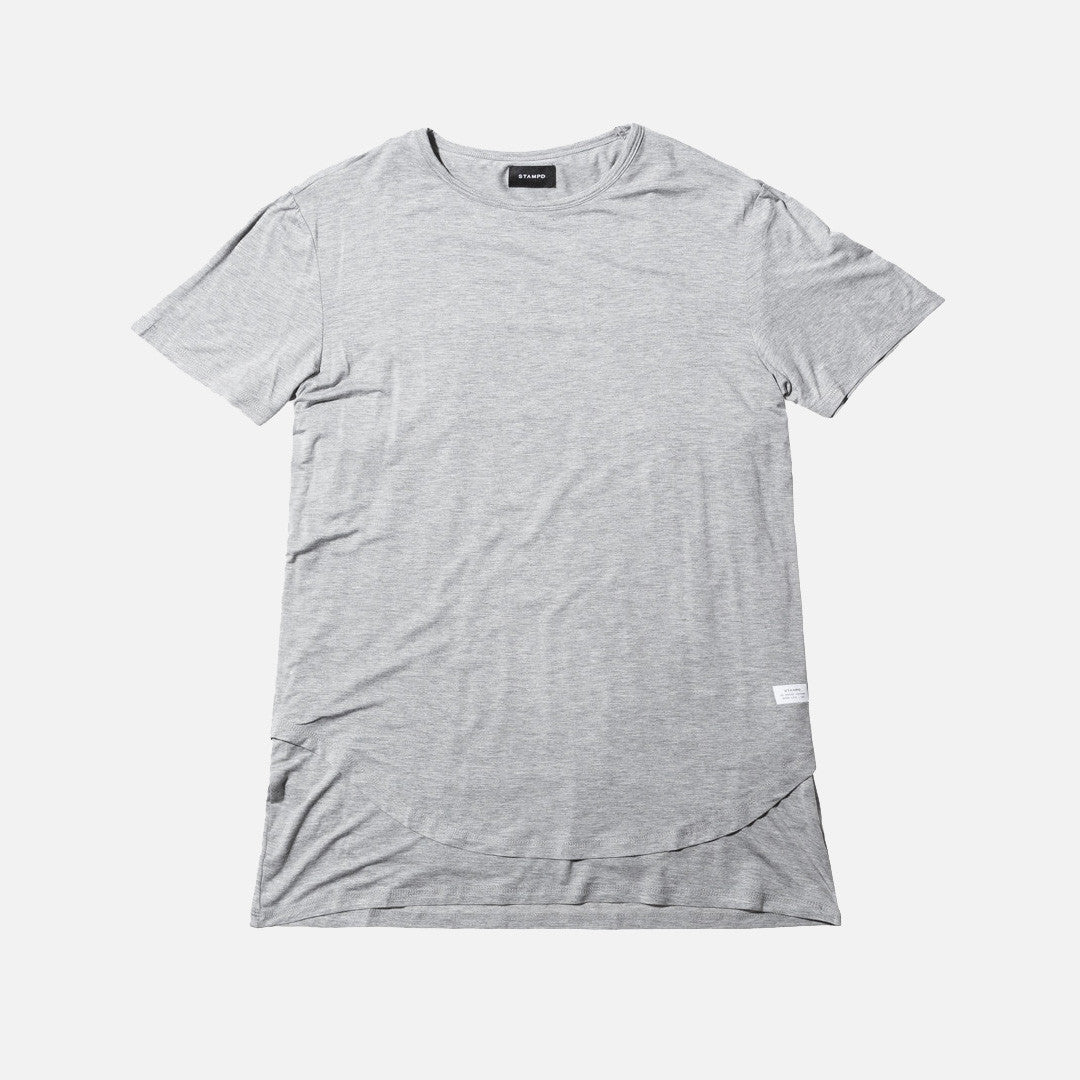 Stampd Double Layer Scallop Tee - Grey