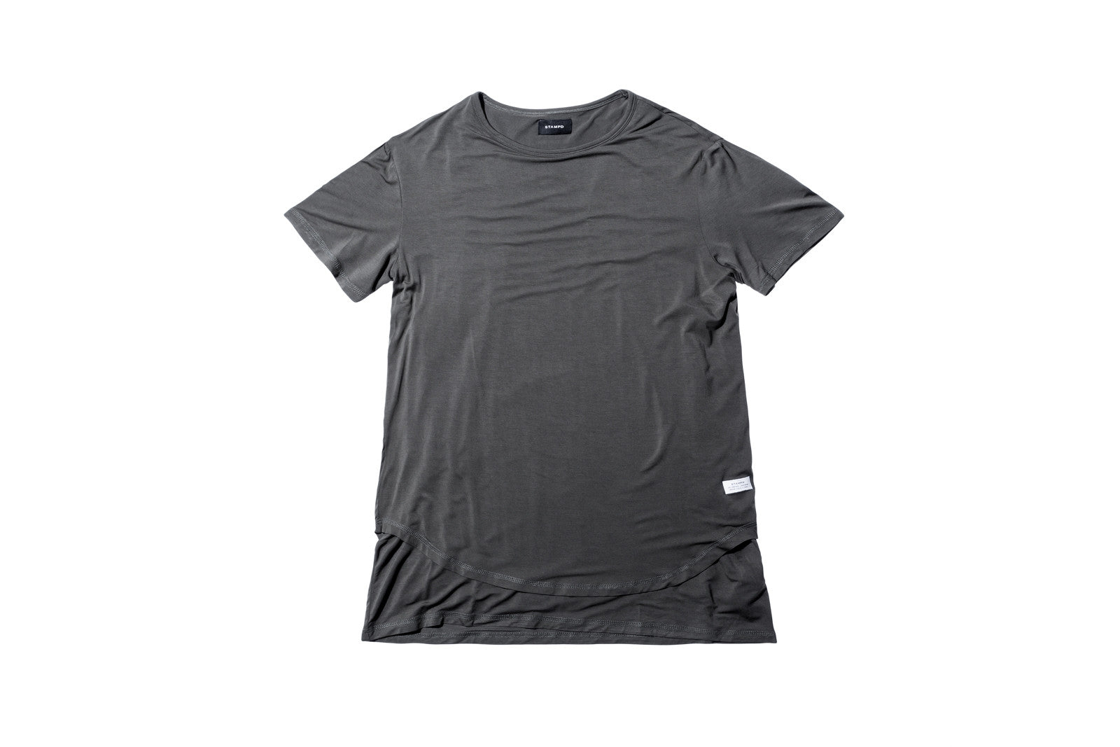 Stampd Double Layer Scallop Tee - Charcoal