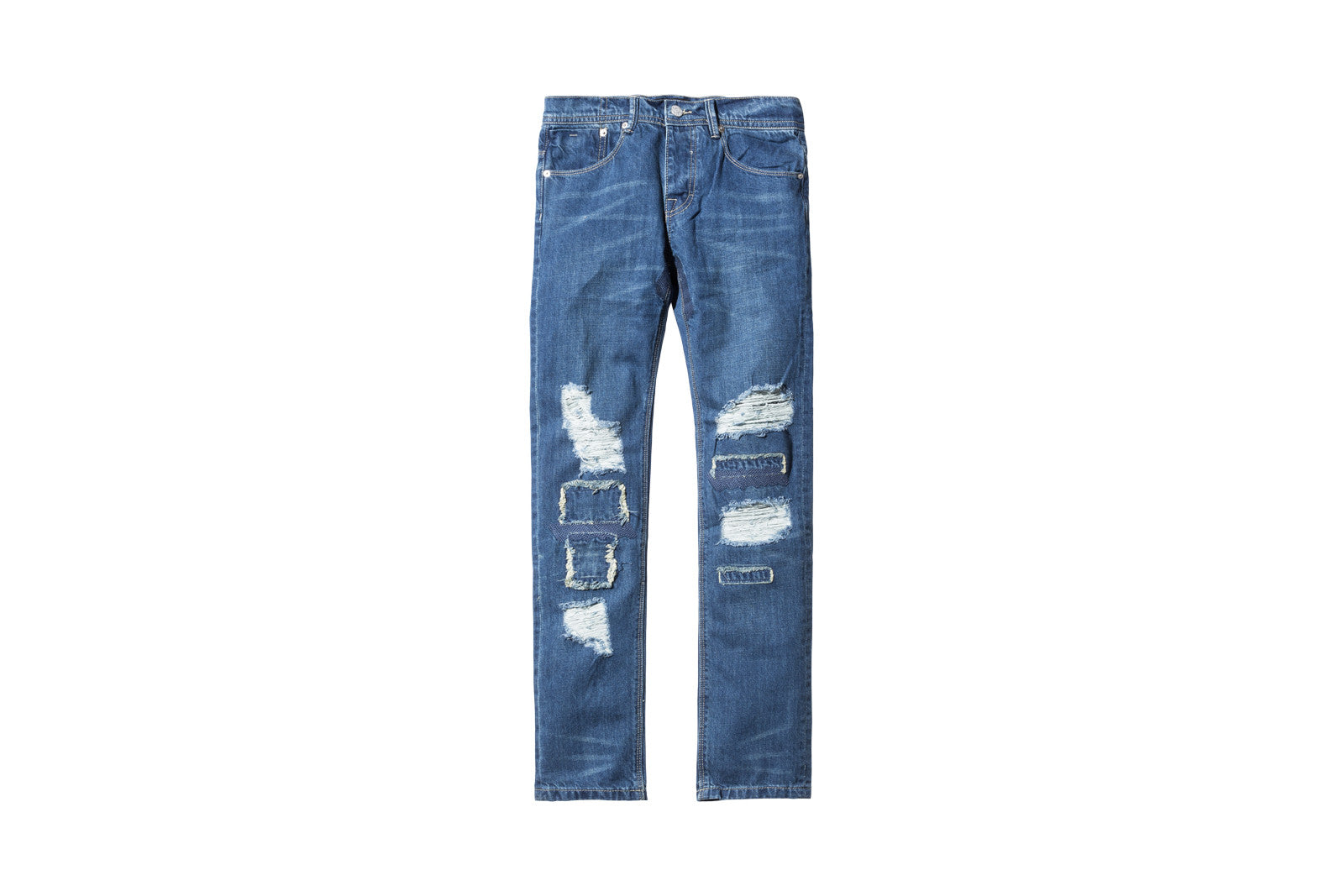 Stampd Repaired 5-Pocket Denim - Indigo