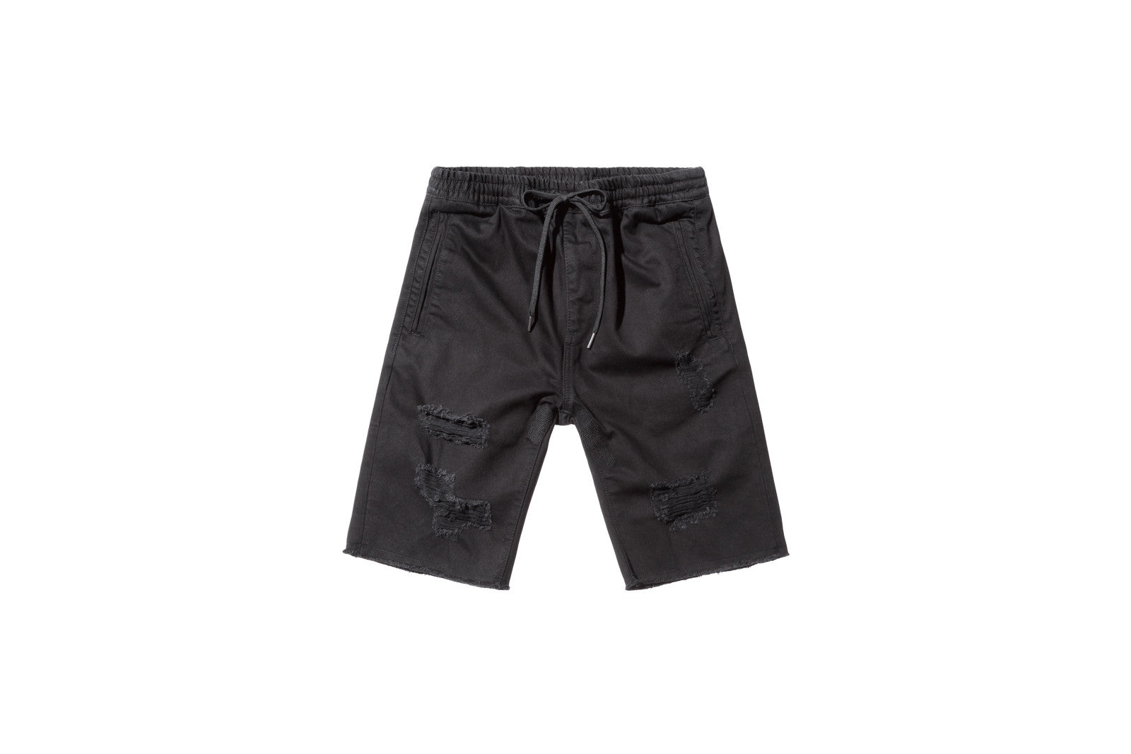 Stampd Distressed Denim Short - Black