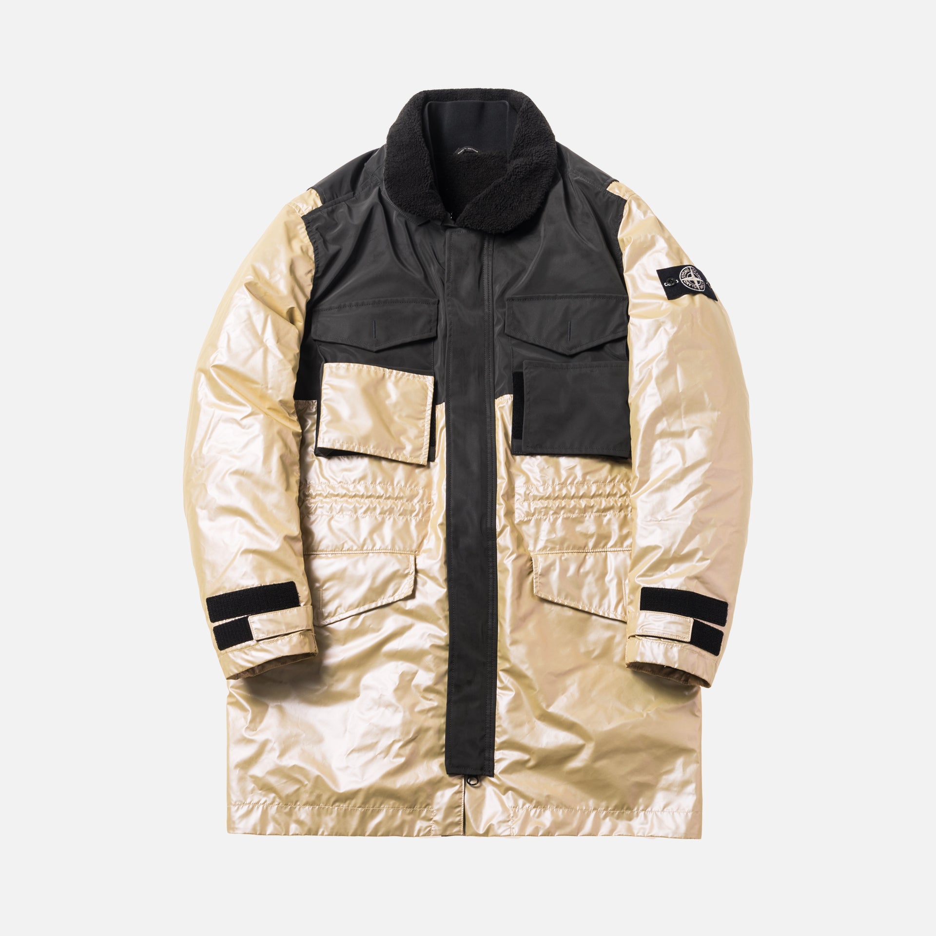 Stone Island Iridescent Coating Parka - Golden Pink