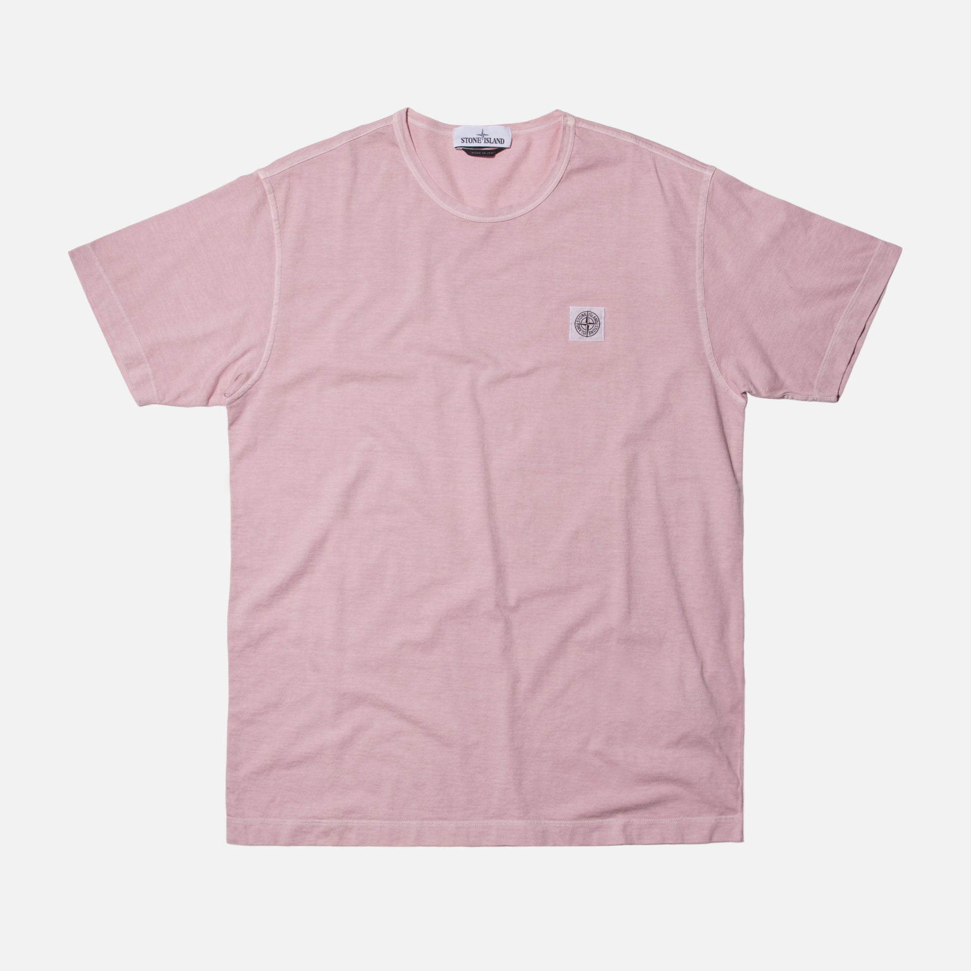 Stone Island Fissato Dye Tee - Rose Quartz