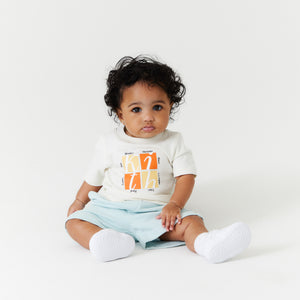 UrlfreezeShops Kids Baby Typography Tee - Sandrift