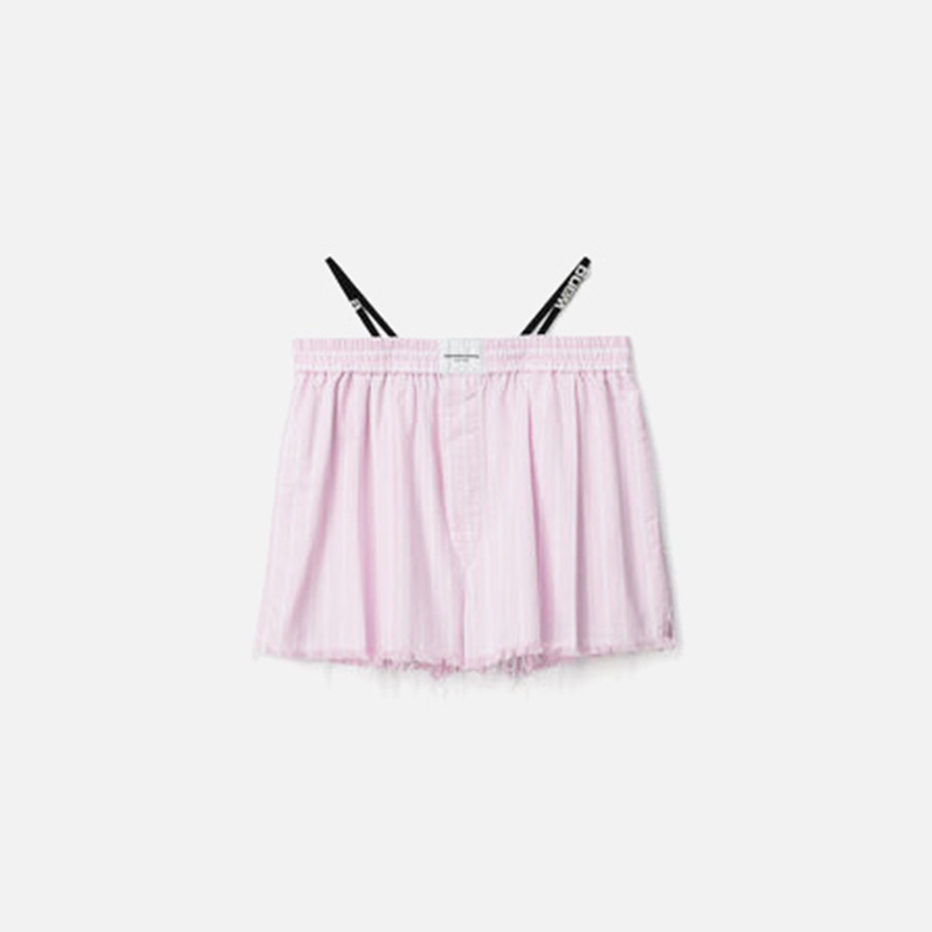 Alexander Wang Frayed Boxer with Crystal Thong - Light Pink