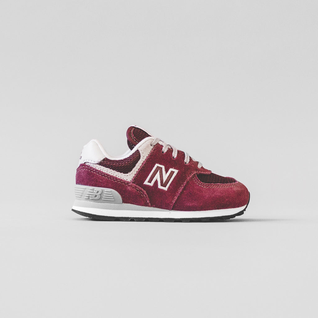 New Balance Kids IC574GB Burgundy Grey Kith
