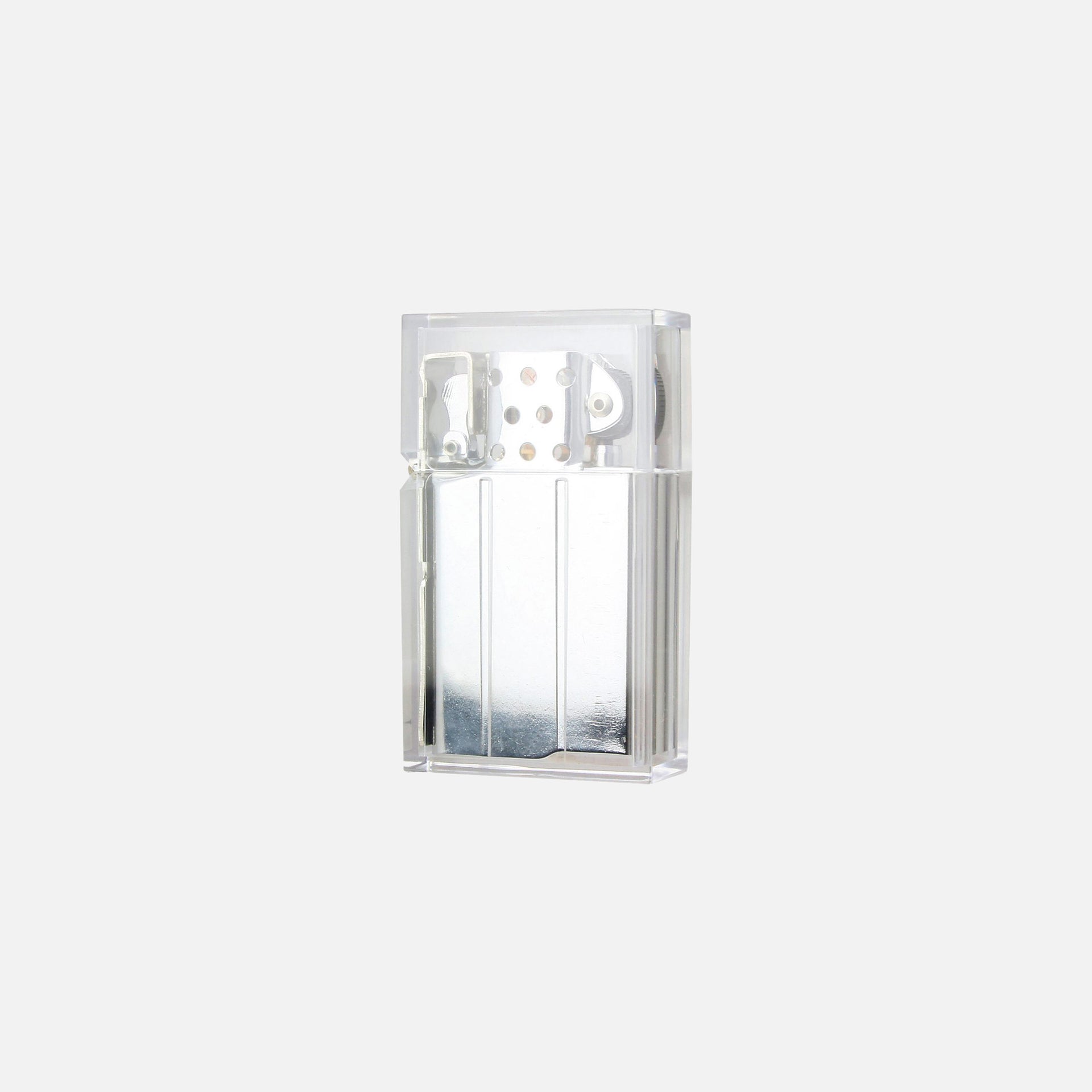 Tsubota Pearl Hard Edge Clear Lighter - Silver