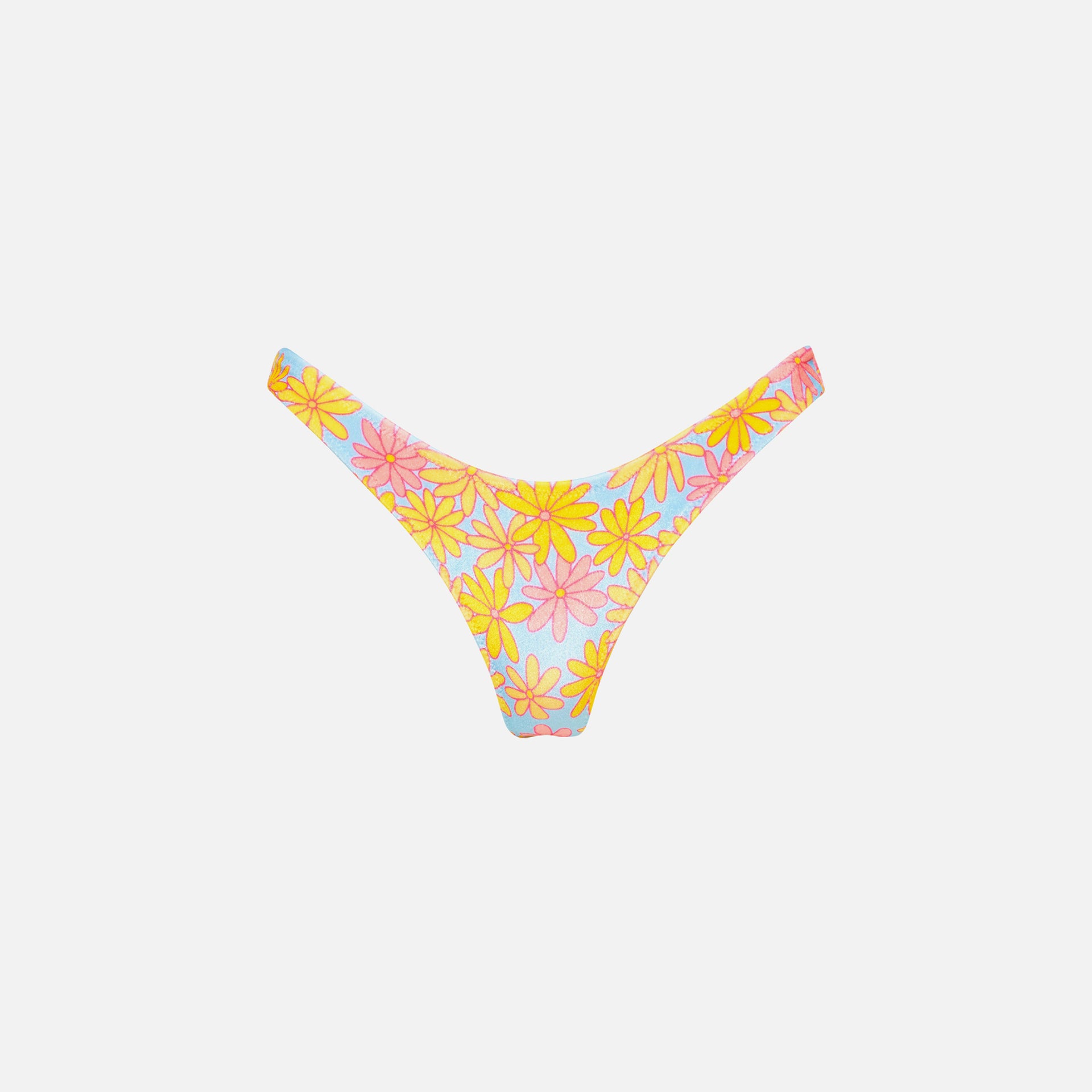 Triangl Mica Bottom - Sky Floral Velvet