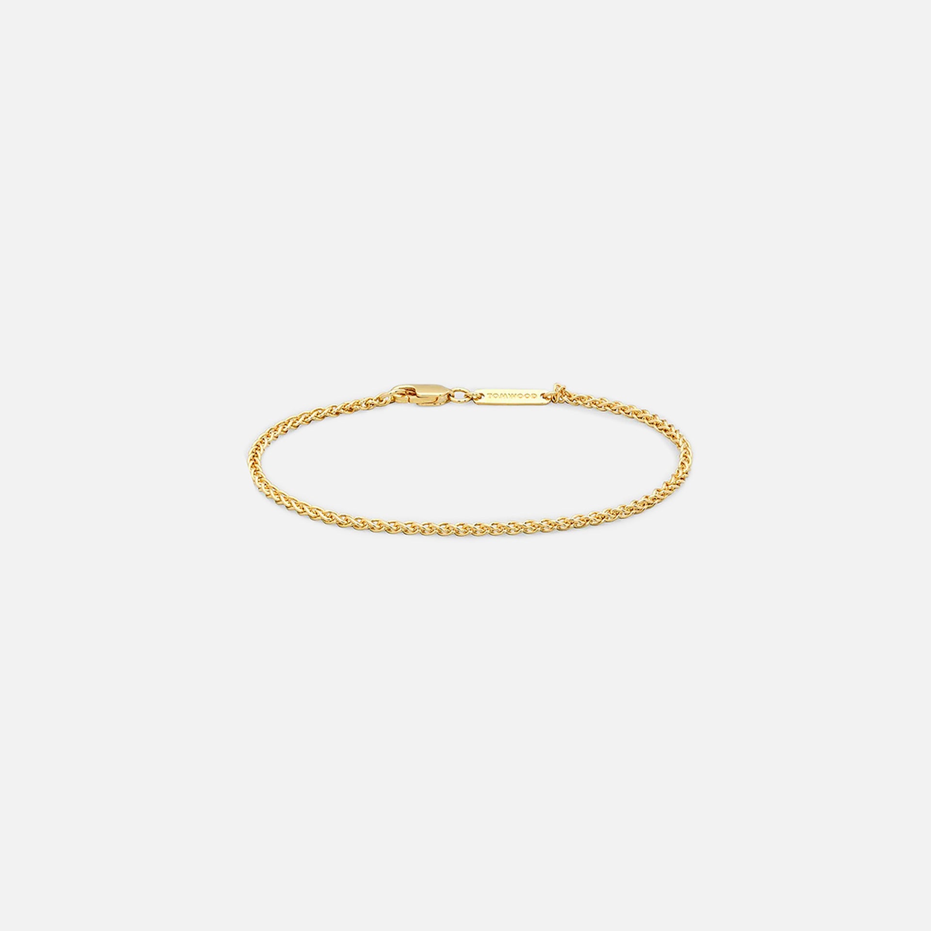 Tom Wood Spike Bracelet Gold 8.3 inch - Gold