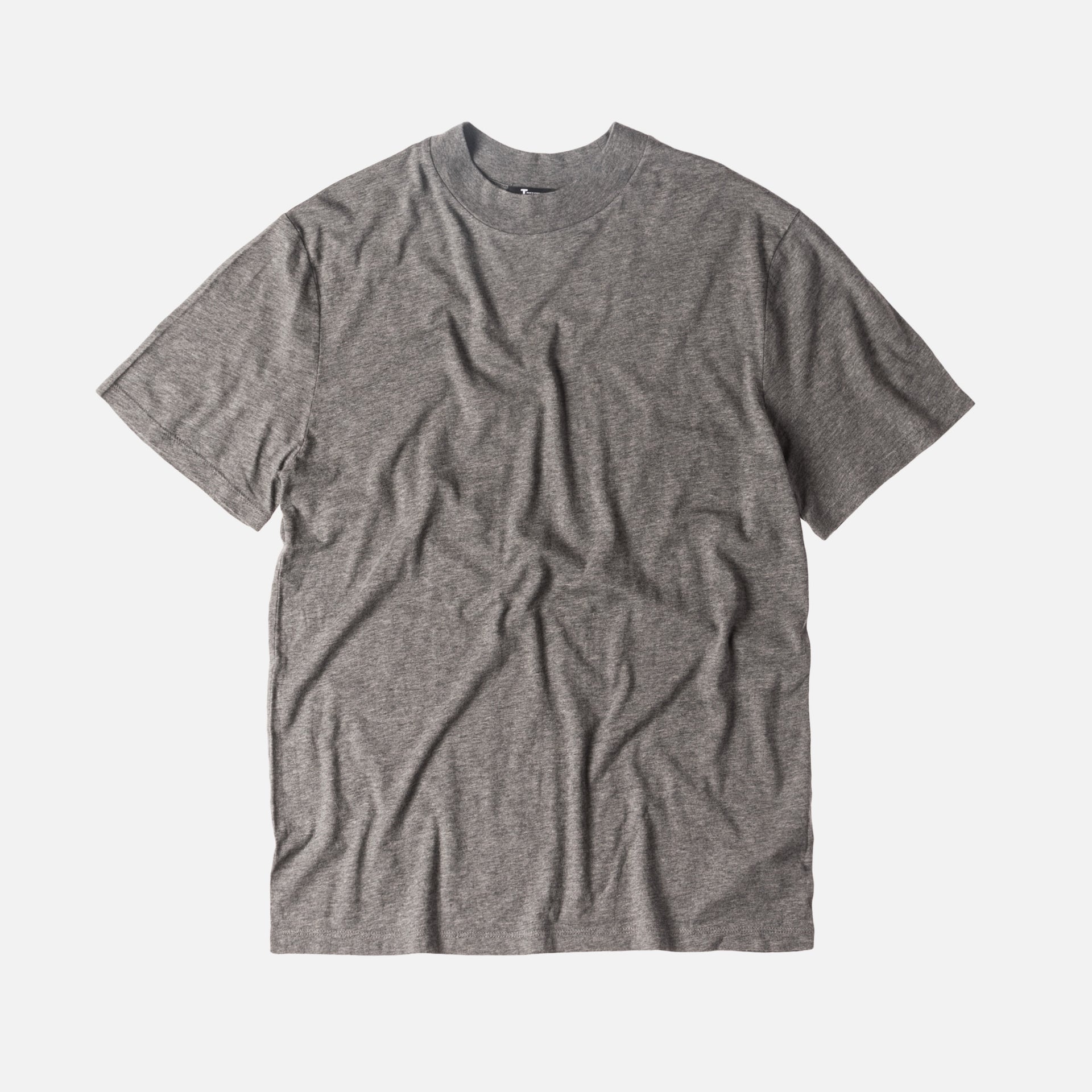 T by Alexander S/S High Crewneck Tee - Grey