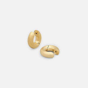 Tom Wood Chunky Hoops Satin Small - Gold