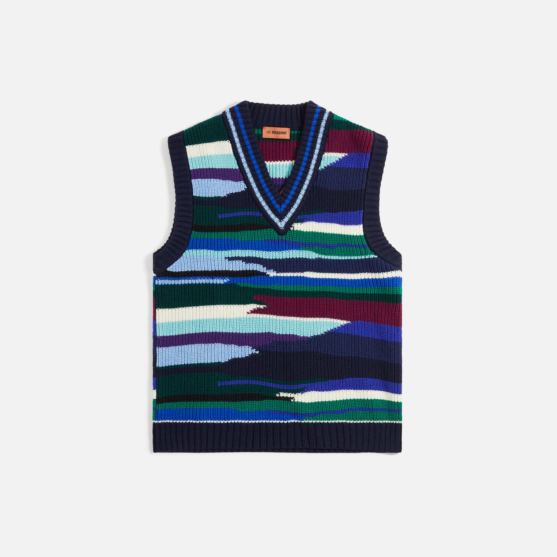 Missoni knit Vest - Multi / Navy
