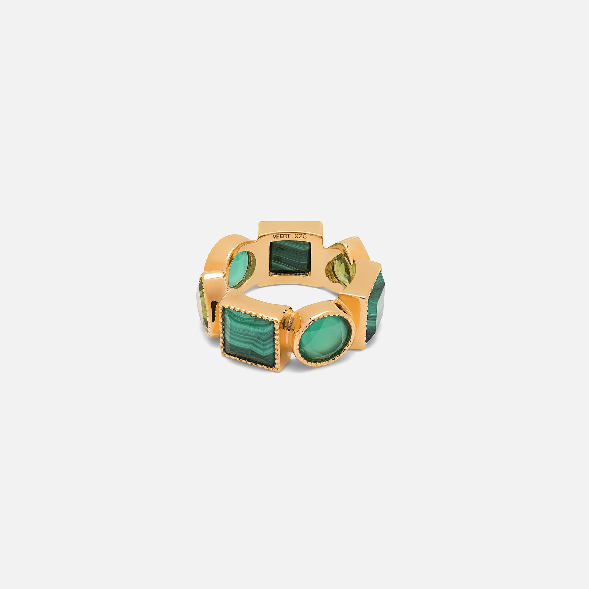 VEERT The Green Shape Ring - Yellow Gold