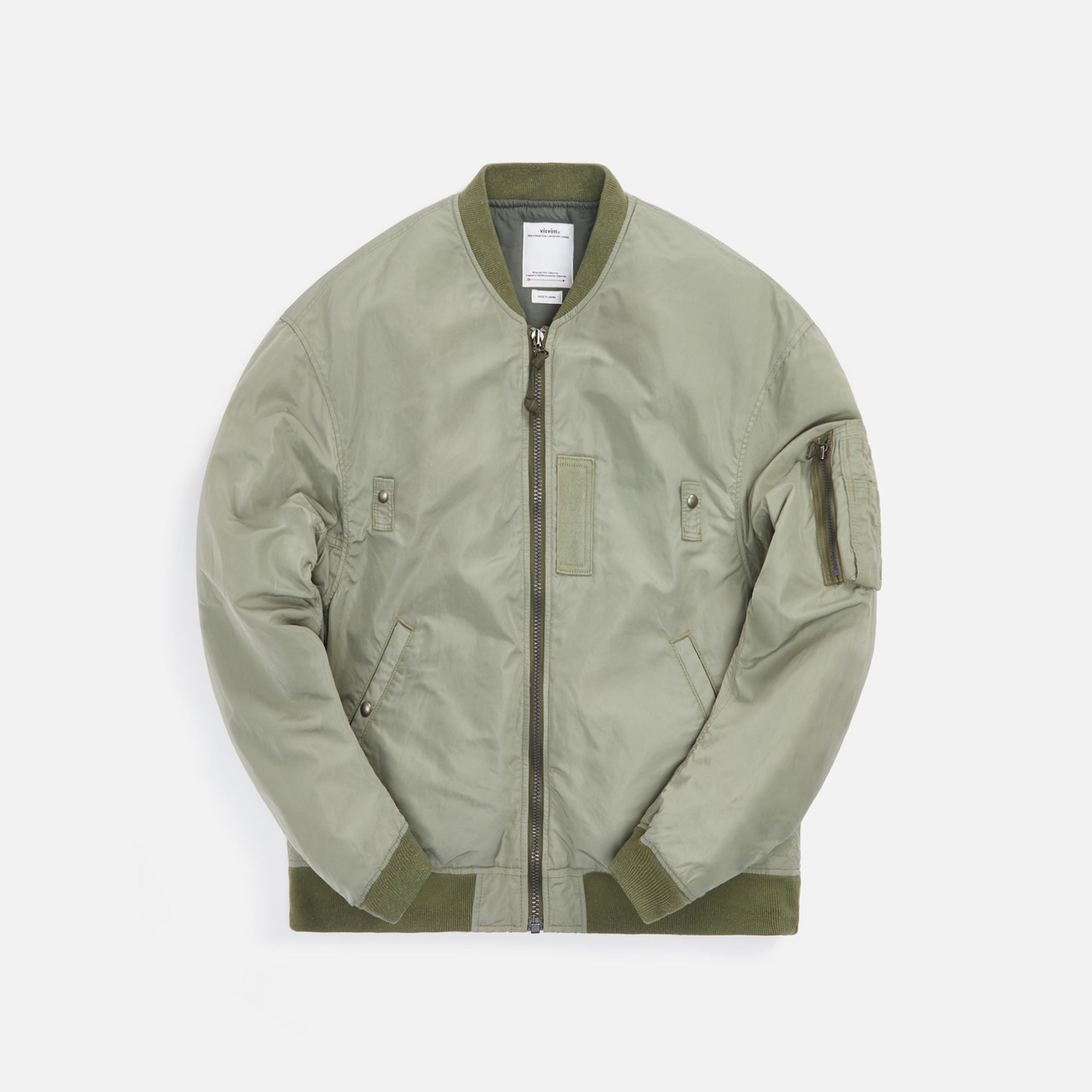 Visvim Thorson III bomber jacket - Light Green