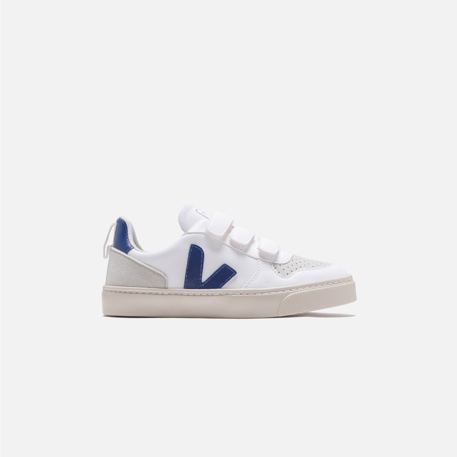Veja Pre-School Small V-10 Velcro - White Cobalt