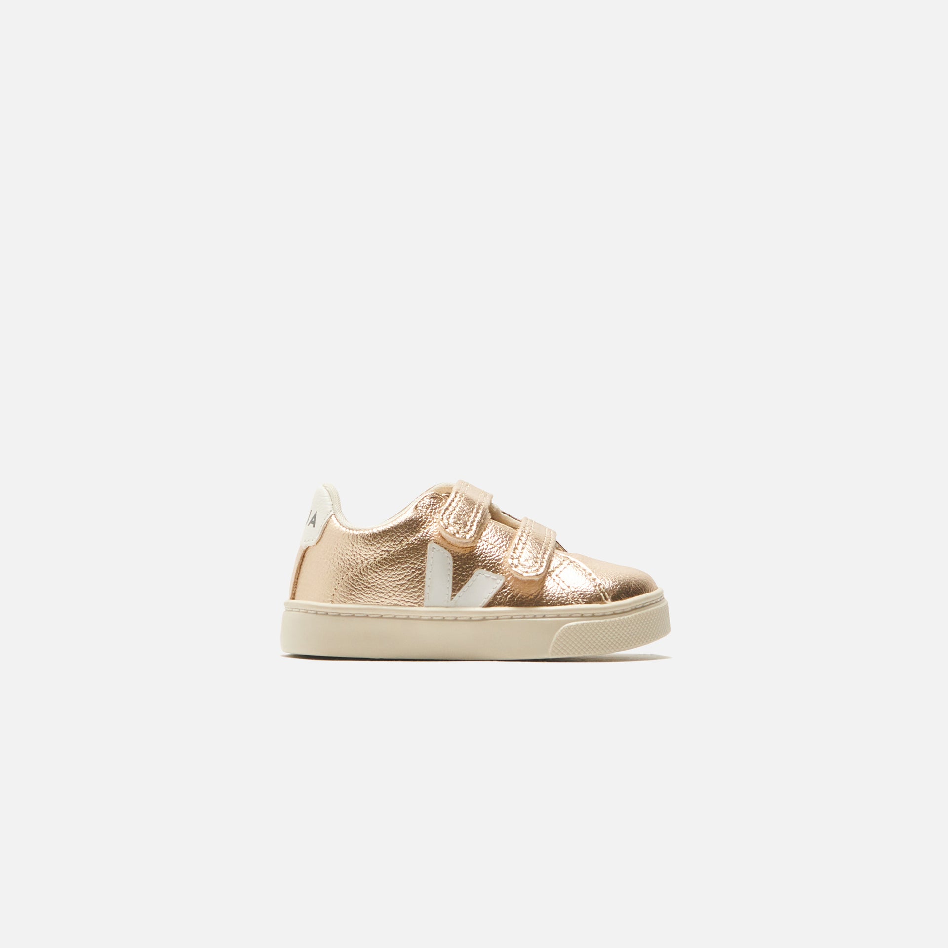 Veja Small Esplar Velcro - Platine / White