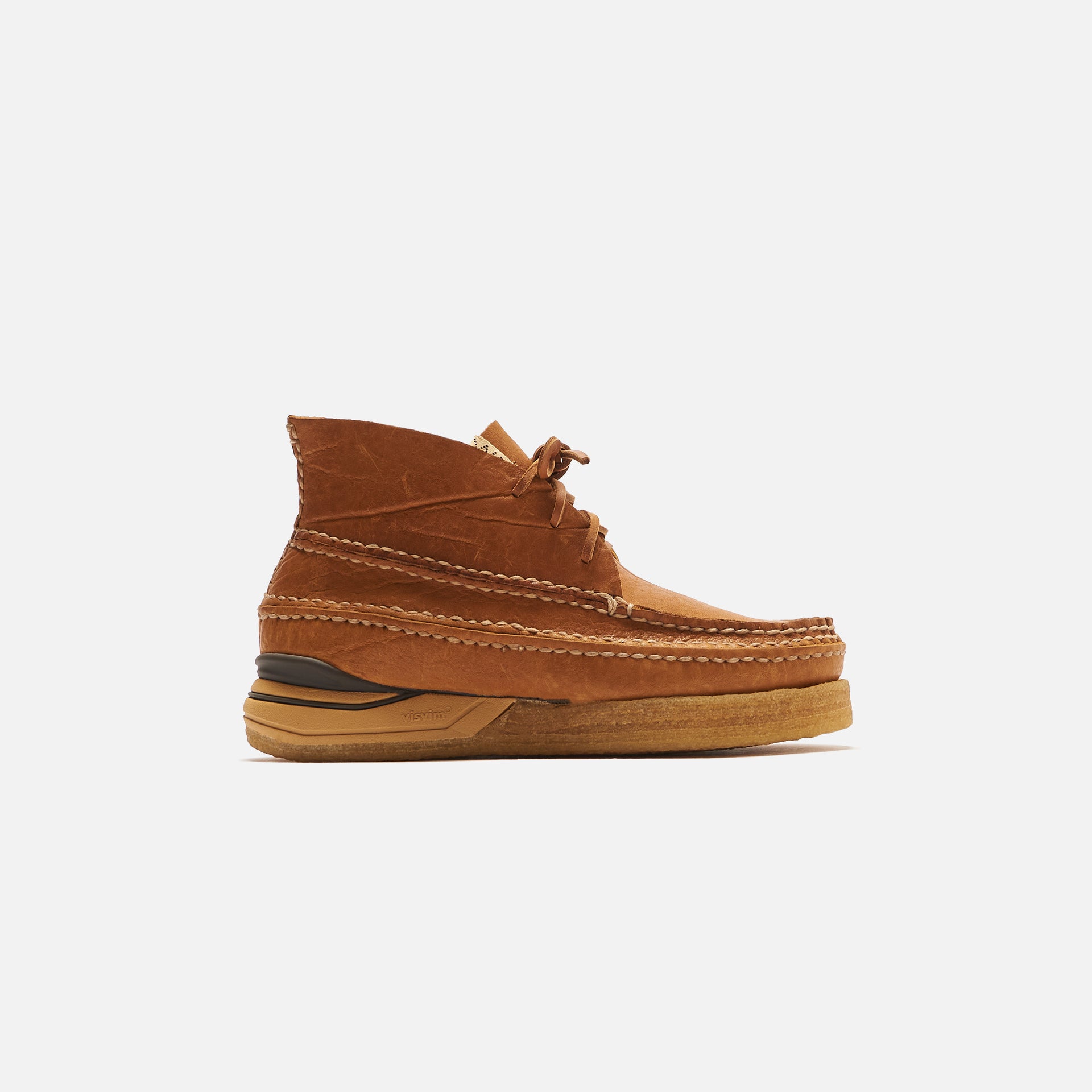 Visvim Canoe Moc II-Folk - Light Brown
