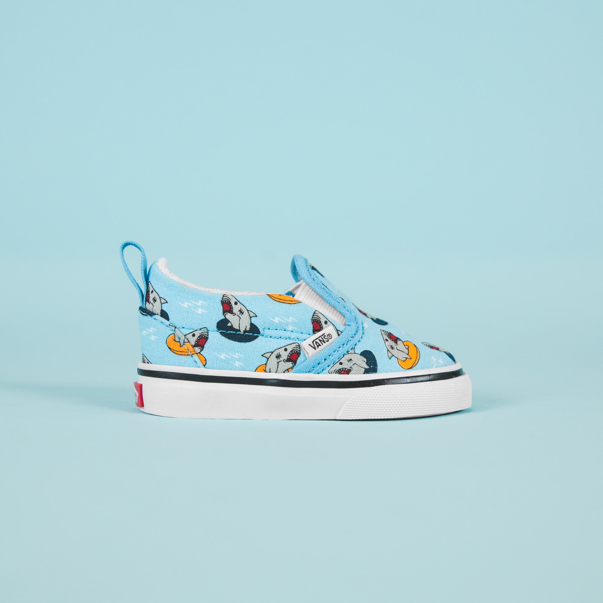 Vans Kids Slip-On V Floatie Sharks - Sailor Blue / True White