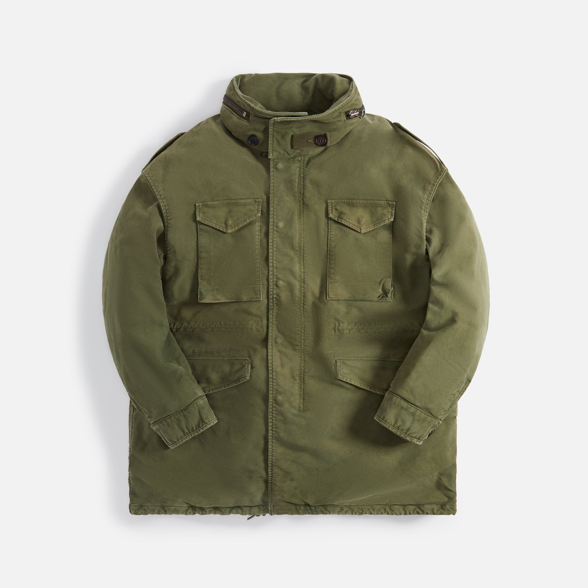Visvim Bickle G Cords Parka Coat - Green