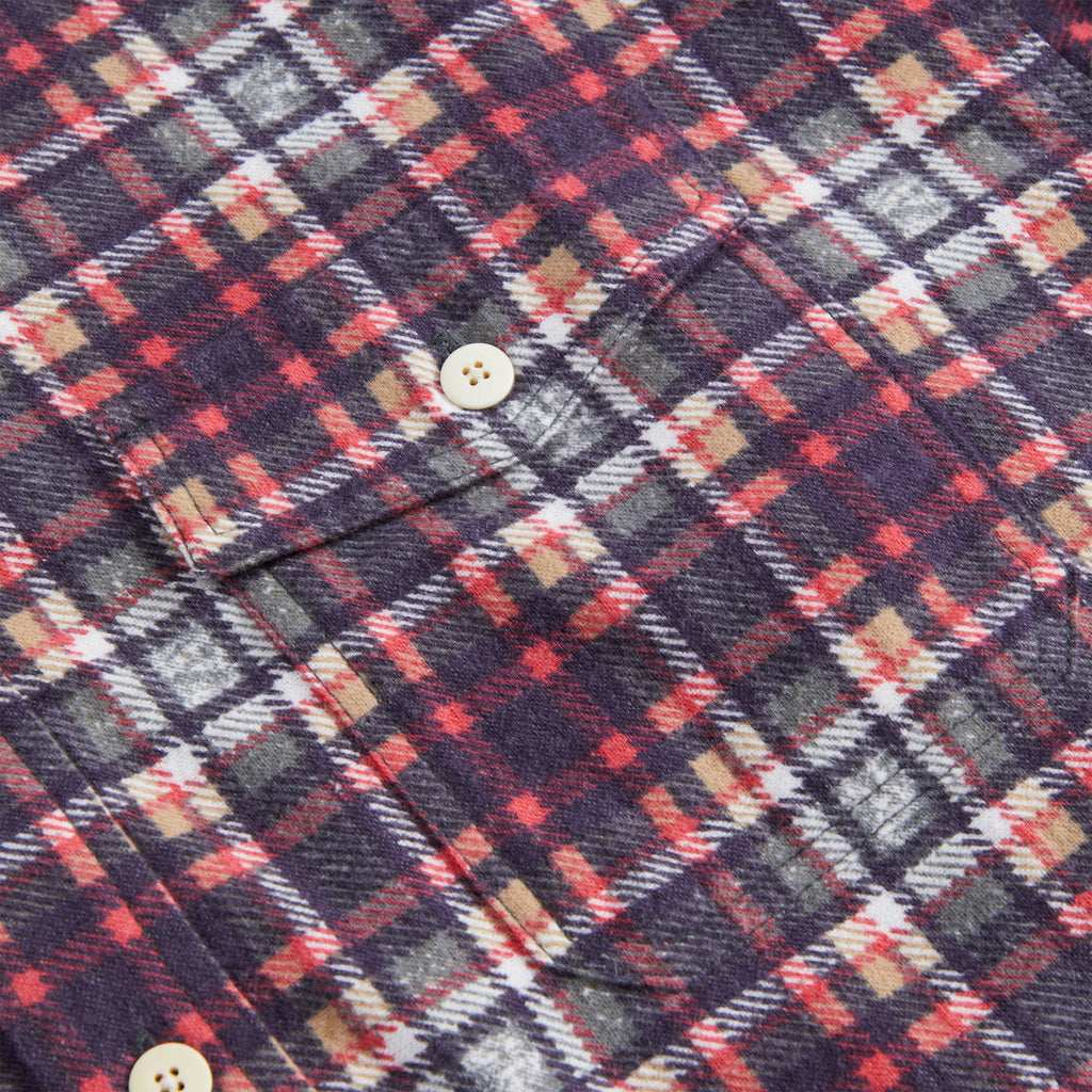 Visvim Pioneer Khaki Check Long Sleeve Shirt - Red – Kith