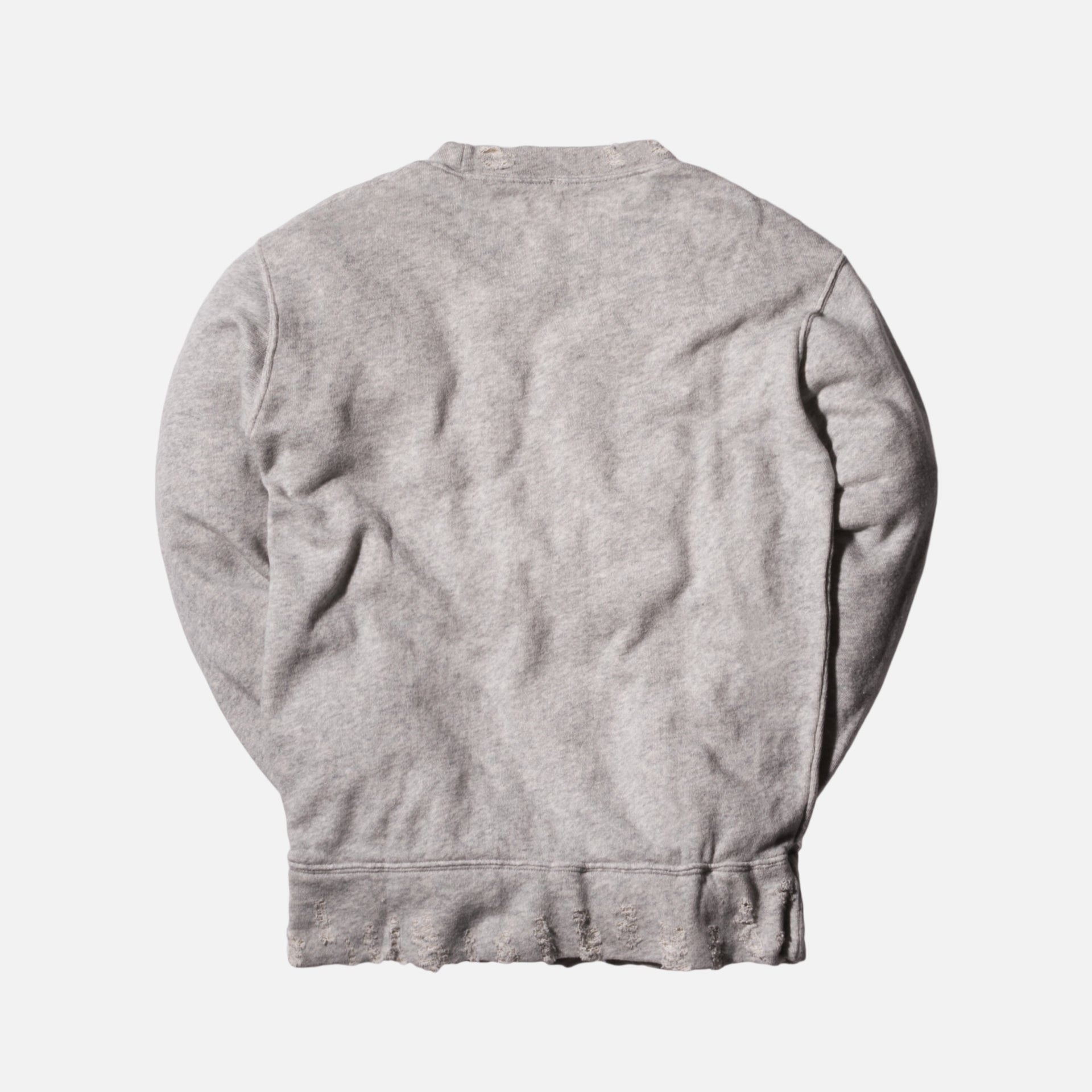 R13 Vintage Distressed Crewneck - Grey