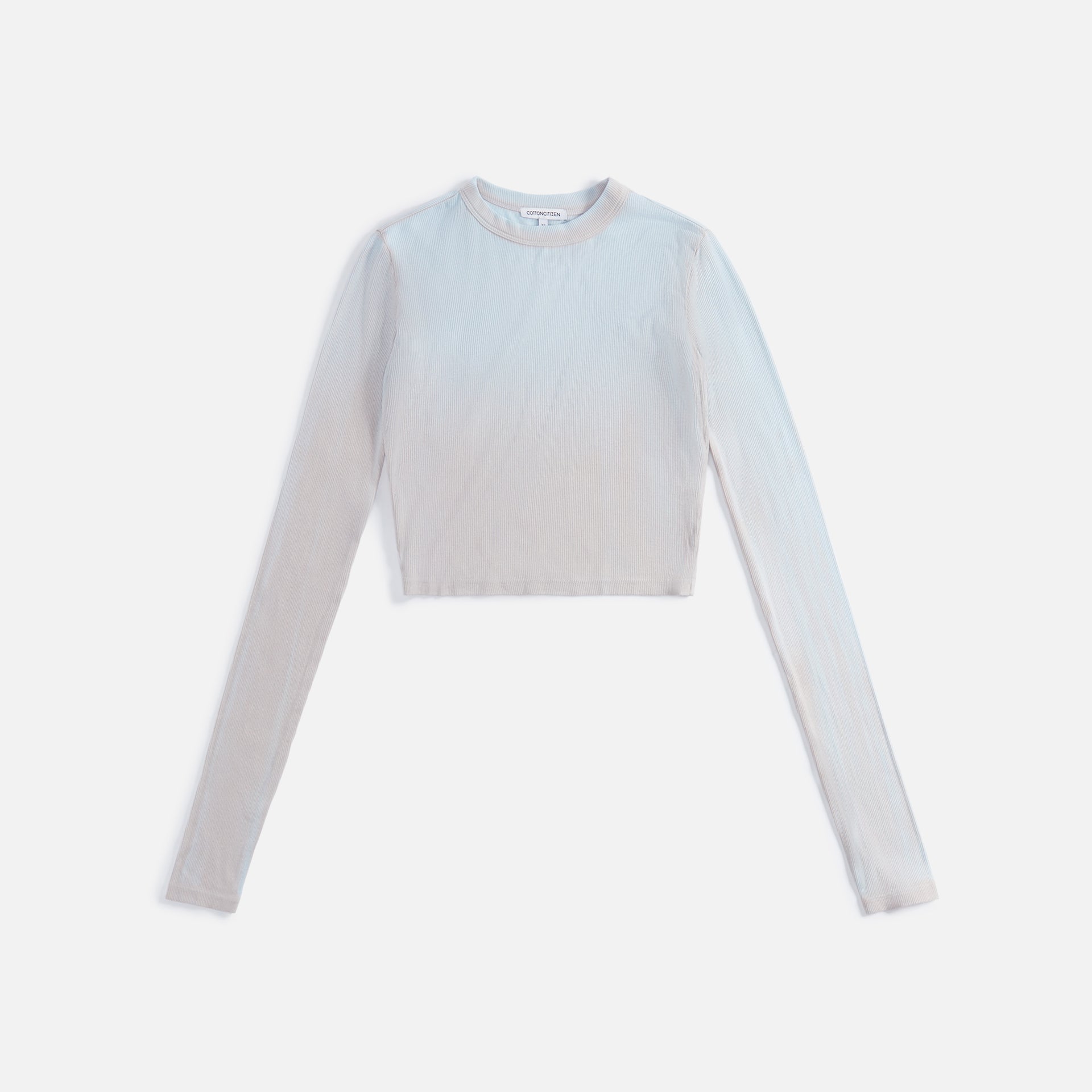 Cotton Citizen Verona Crop Top - Pacific Blue Cast