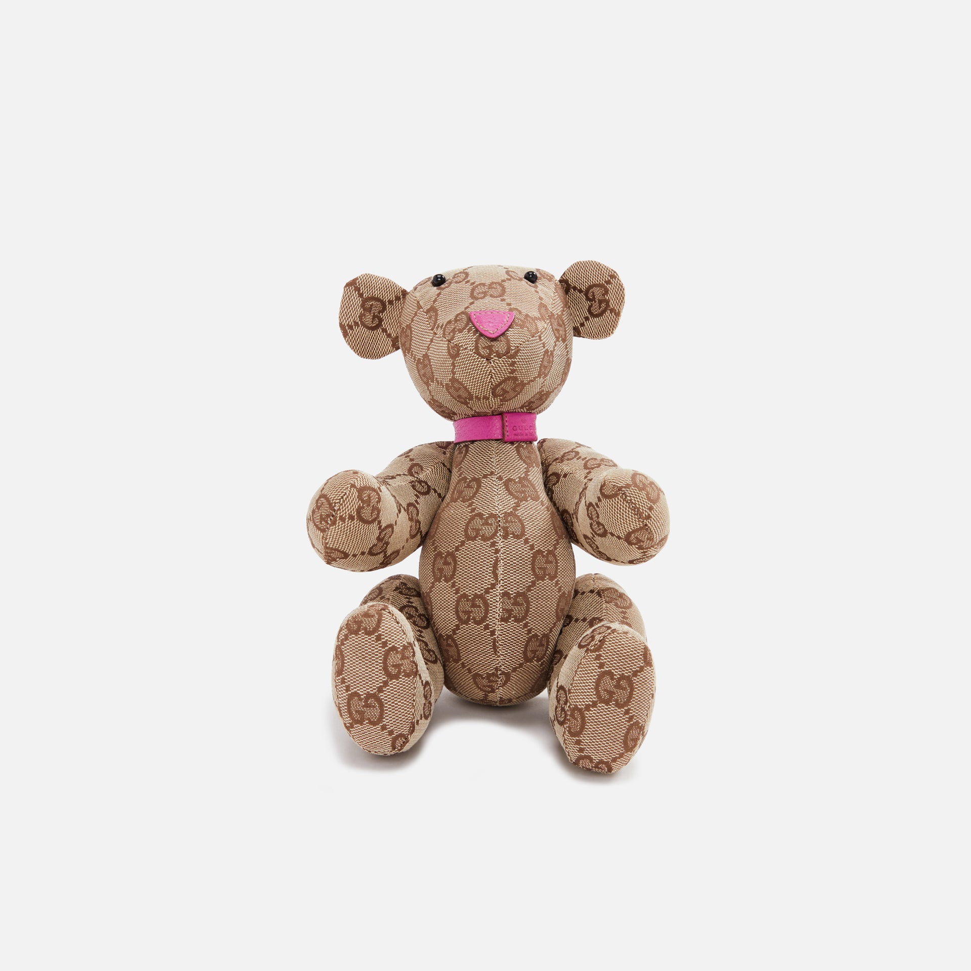 WGACA Gucci Brown Canvas Beardoll - Pink